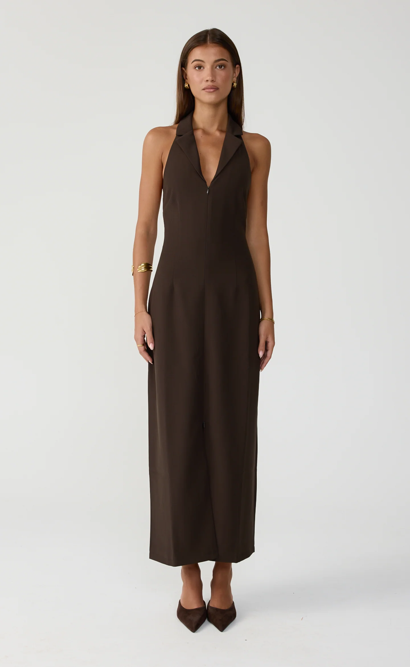 Abbott Maxi Dress (Chocolate)