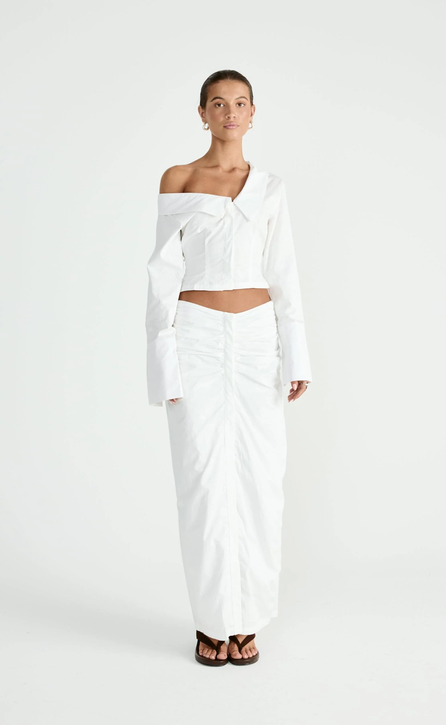 Arion Maxi Skirt (White) - Image 2