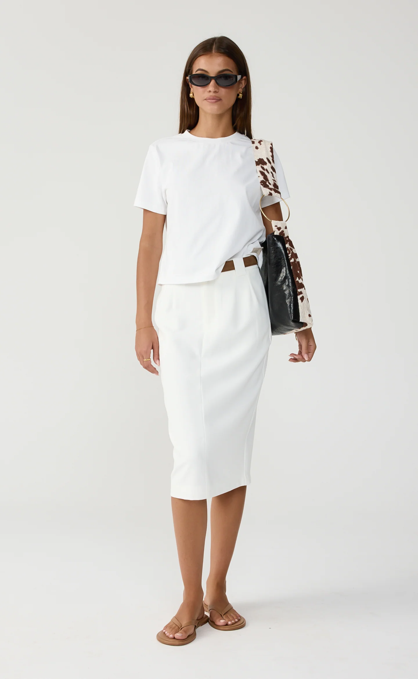 Bryson Midi Skirt (White) - Image 2