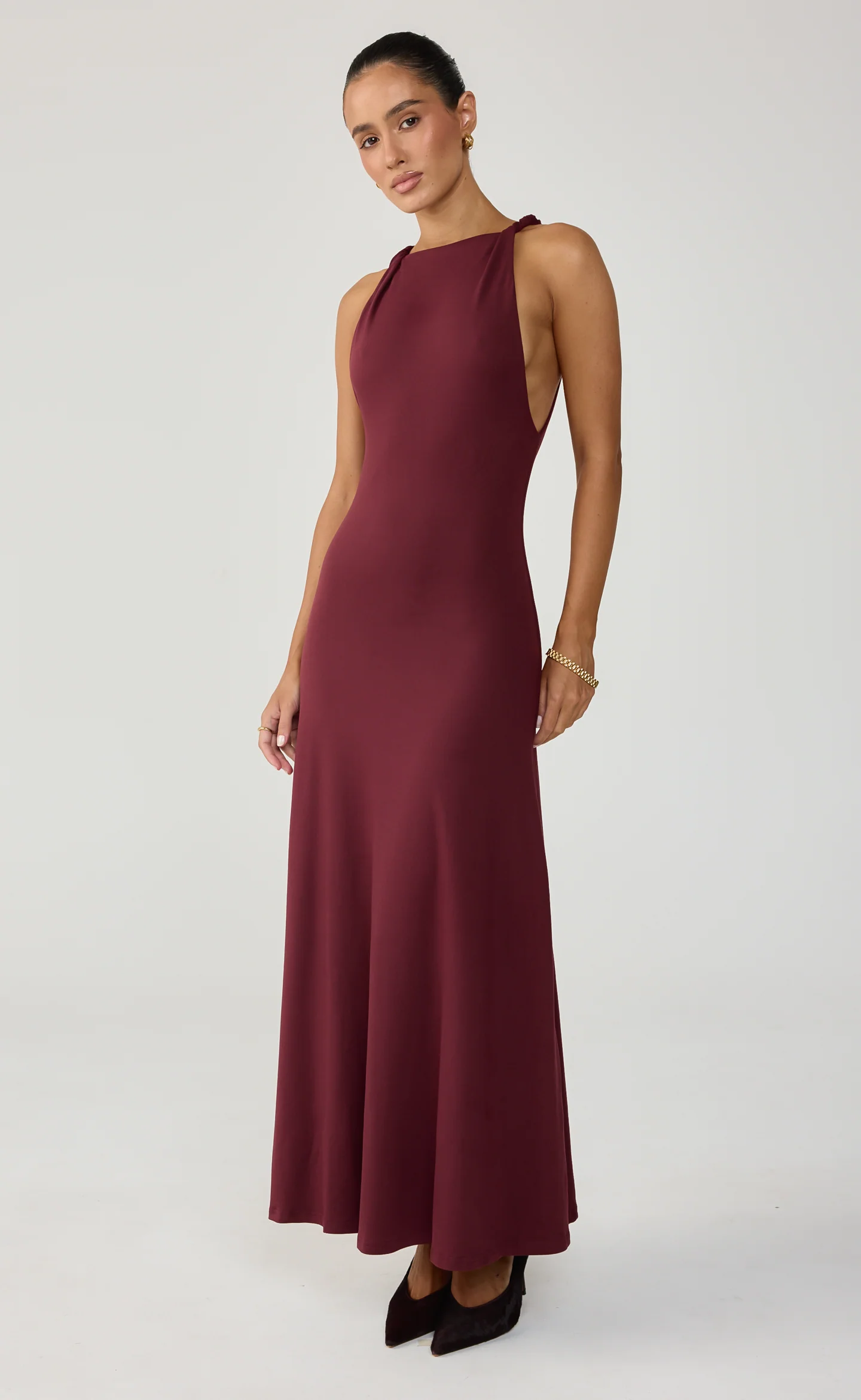 Collins Maxi Dress (Wine) - Image 2