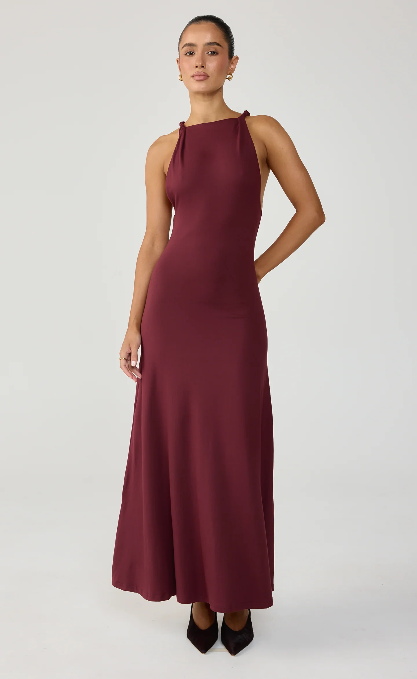 Collins Maxi Dress (Wine) - Image 6