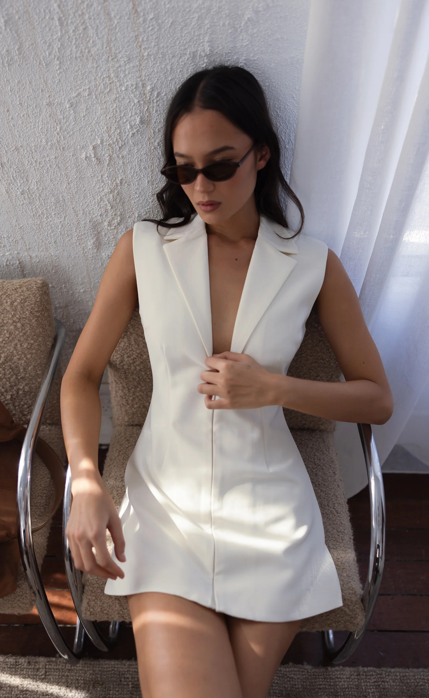Cortez Mini Dress (Cream)