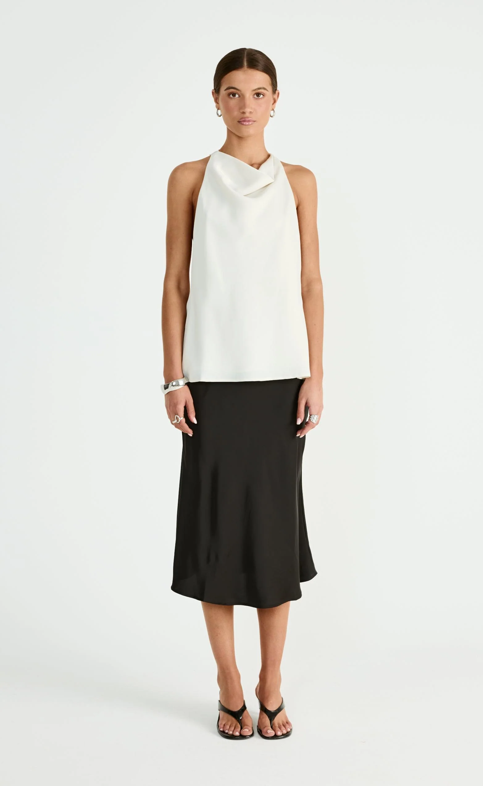 Dakari Midi Skirt (Black) - Image 2