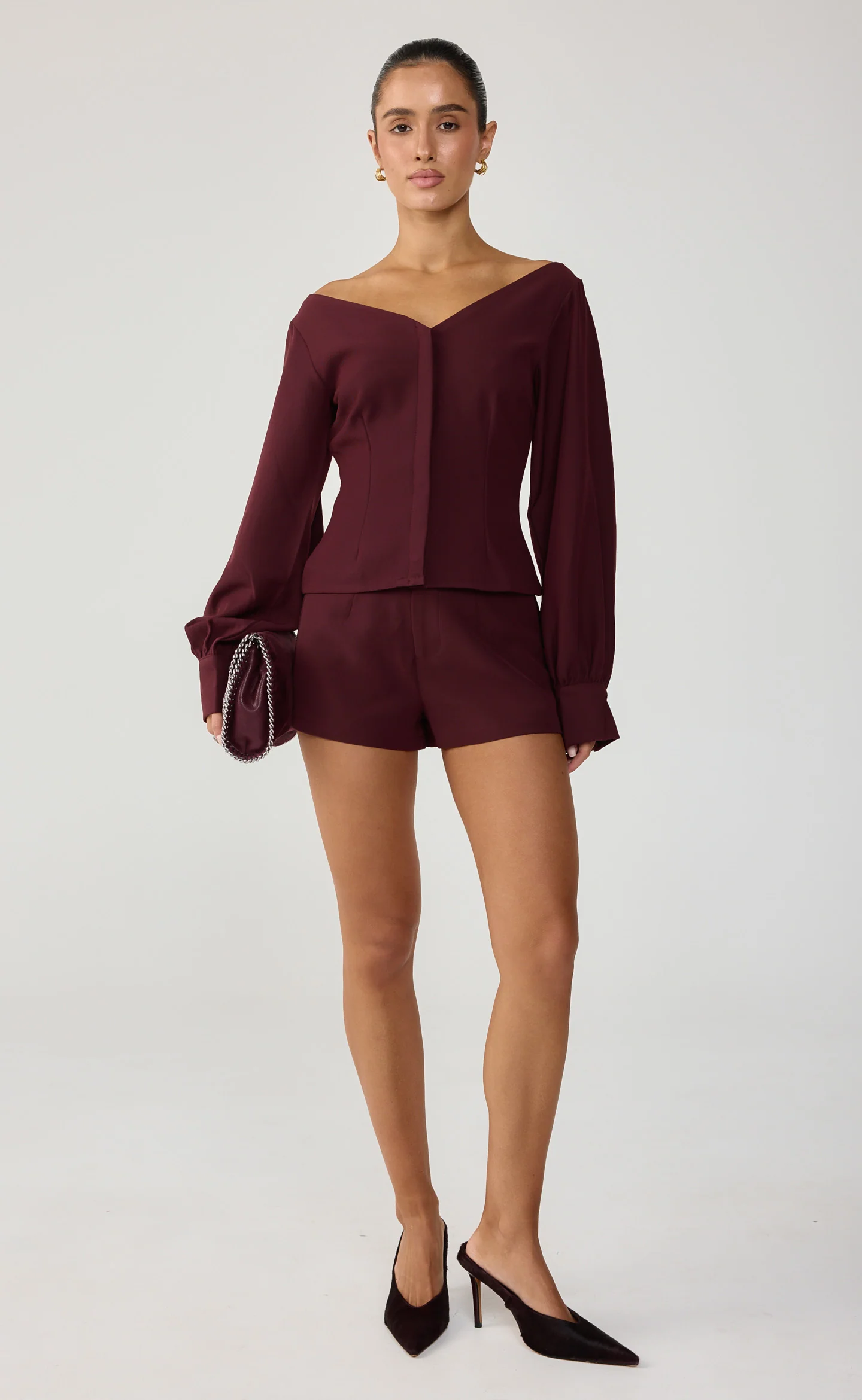 Delaney Shirt (Wine) - Image 7