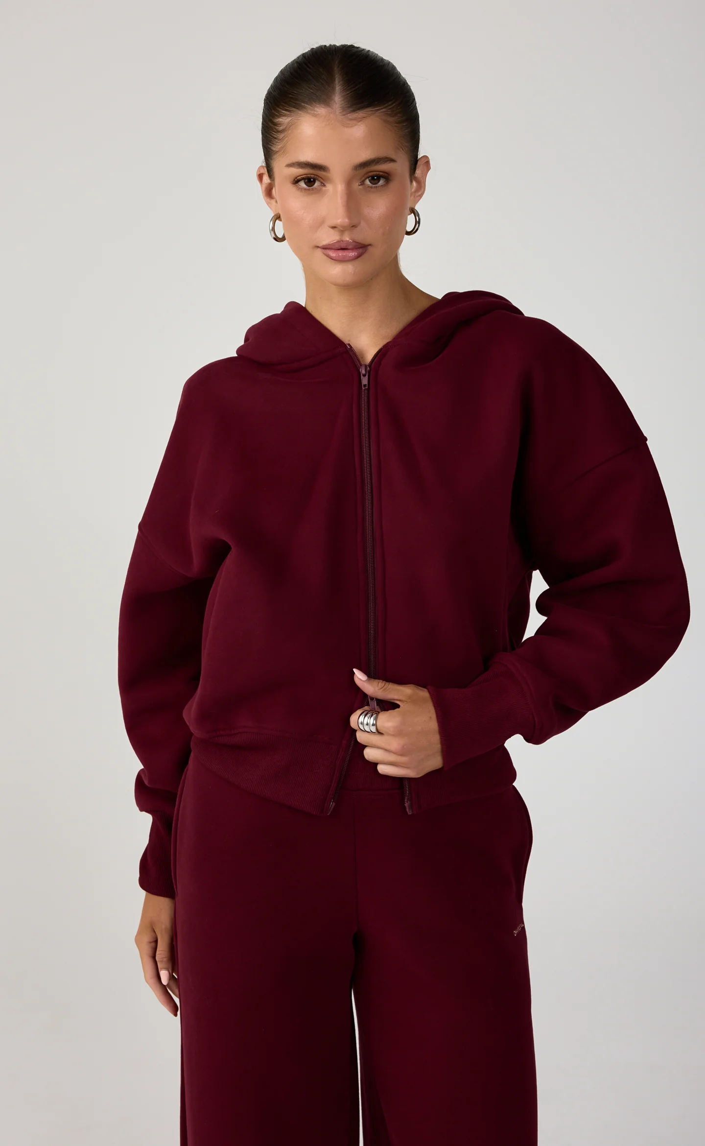 Elija Zip Hoodie (Plum) - Image 5