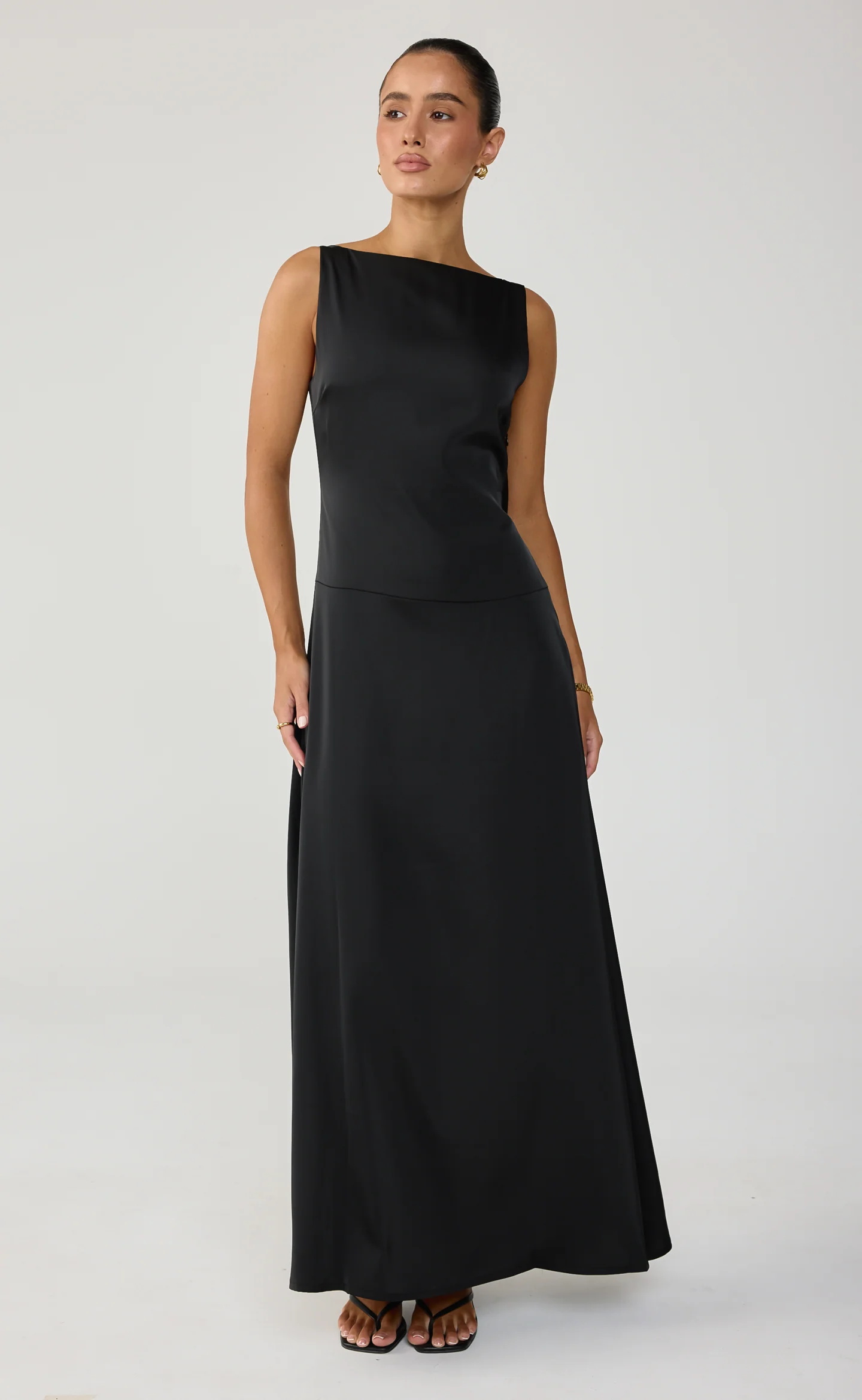 Ellison Maxi Dress (Black) - Image 4