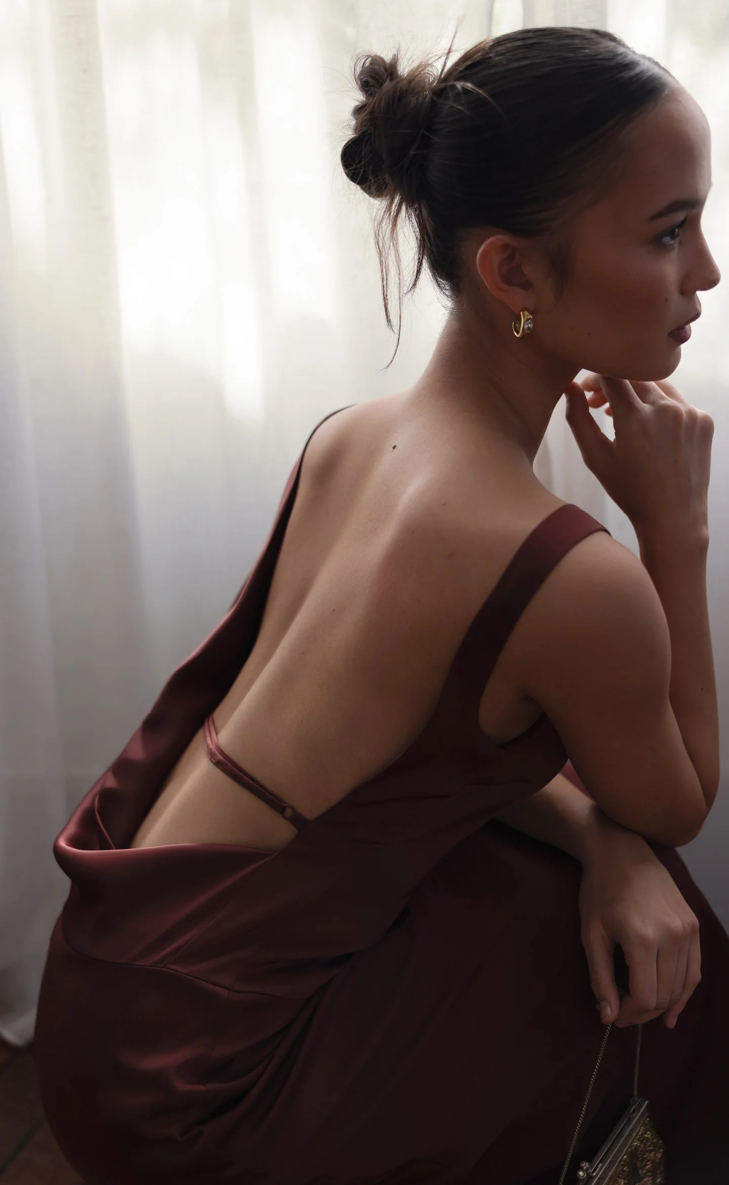 Ellison Maxi Dress (Sangria) - Image 6