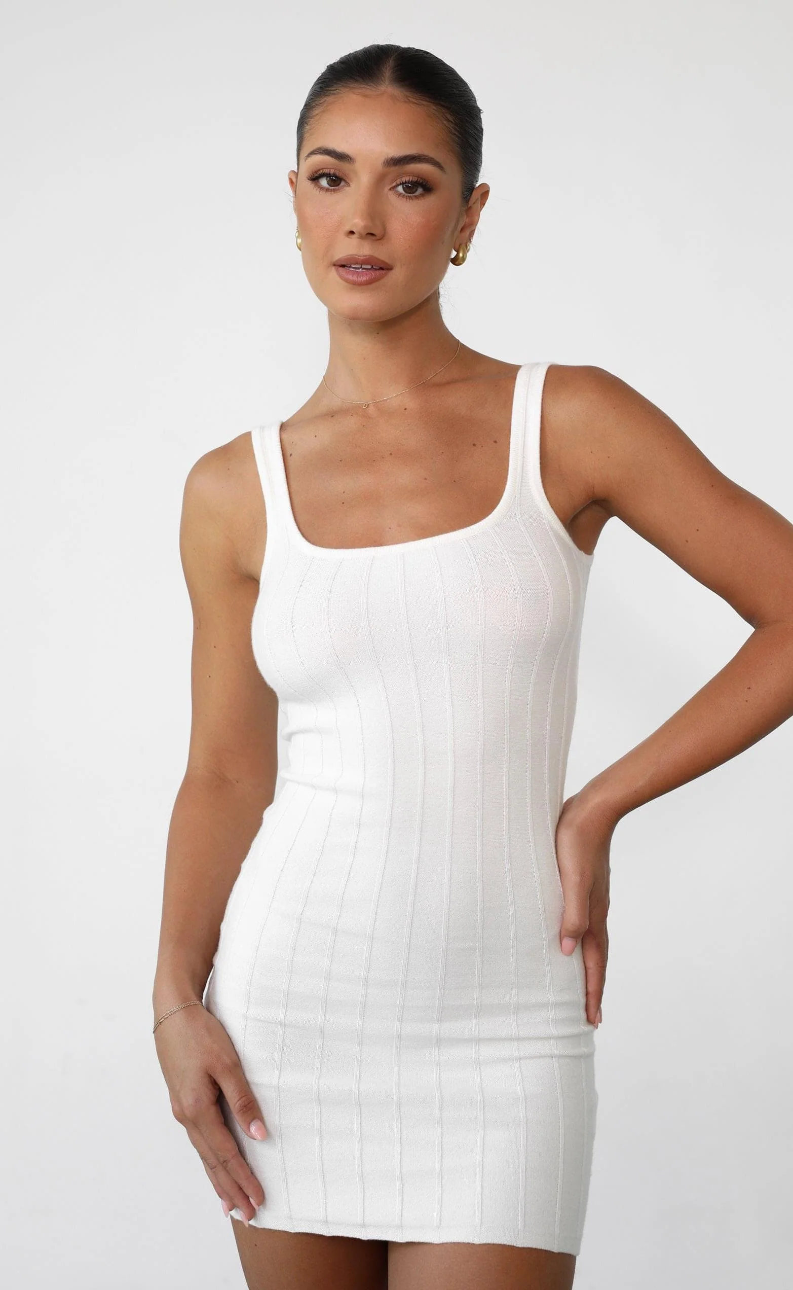Ephemeral Mini Dress (Cream) - Image 4
