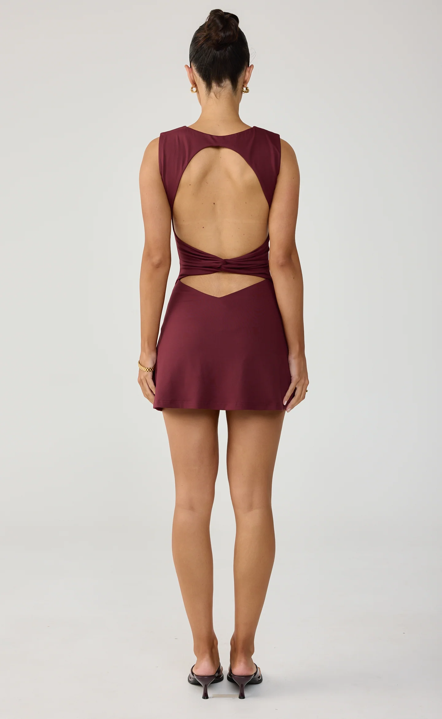 Foster Mini Dress (Wine)