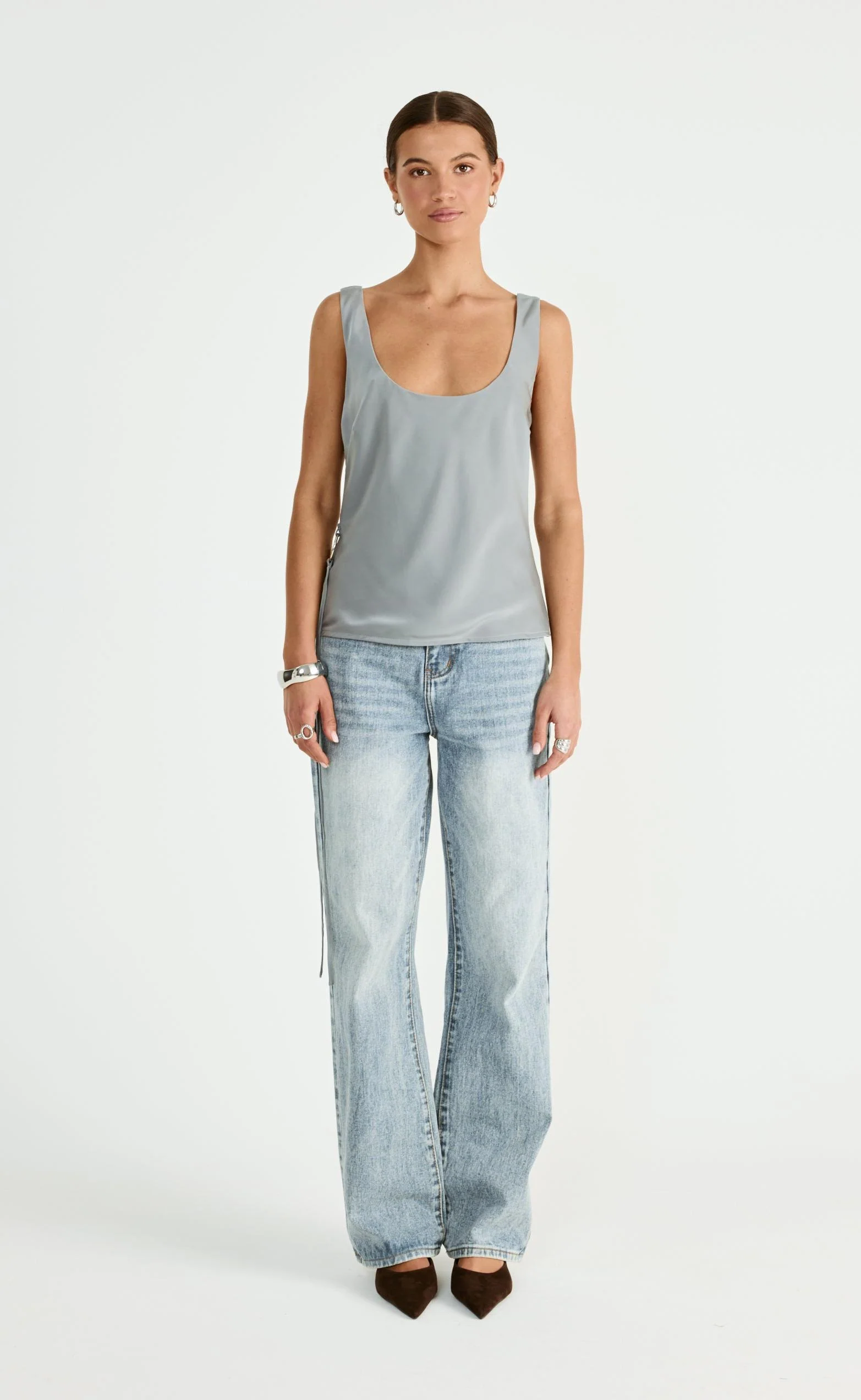 Greer Top (Smokey Blue)