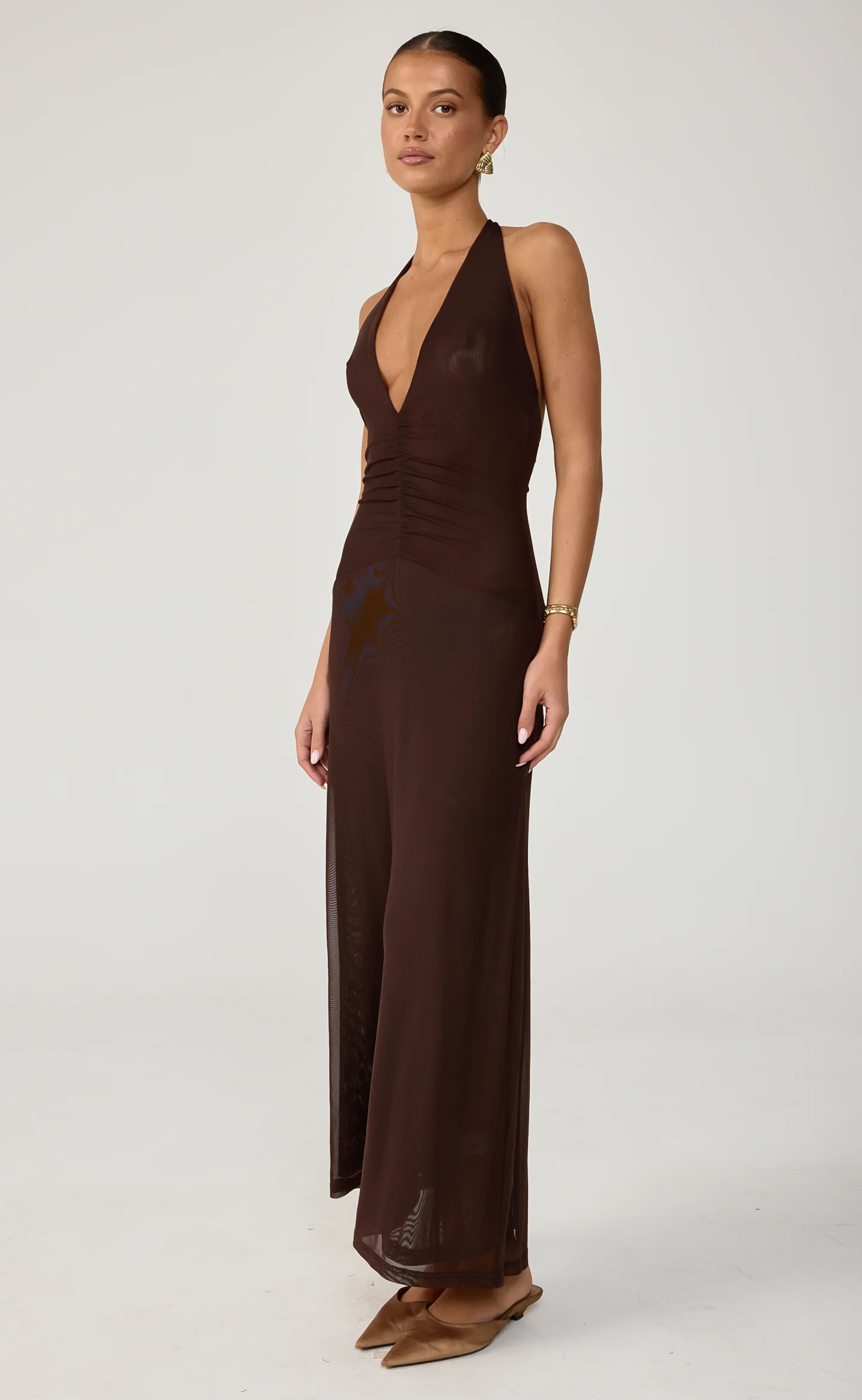 It Girl Maxi Dress (Chocolate) - Image 4