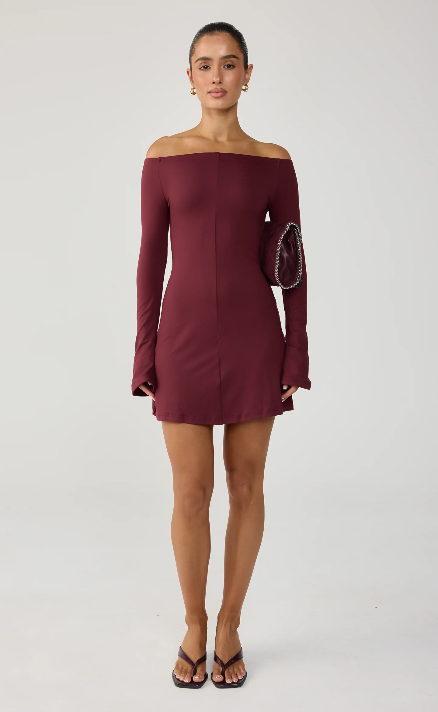 Kendale Mini Dress (Wine) - Image 2