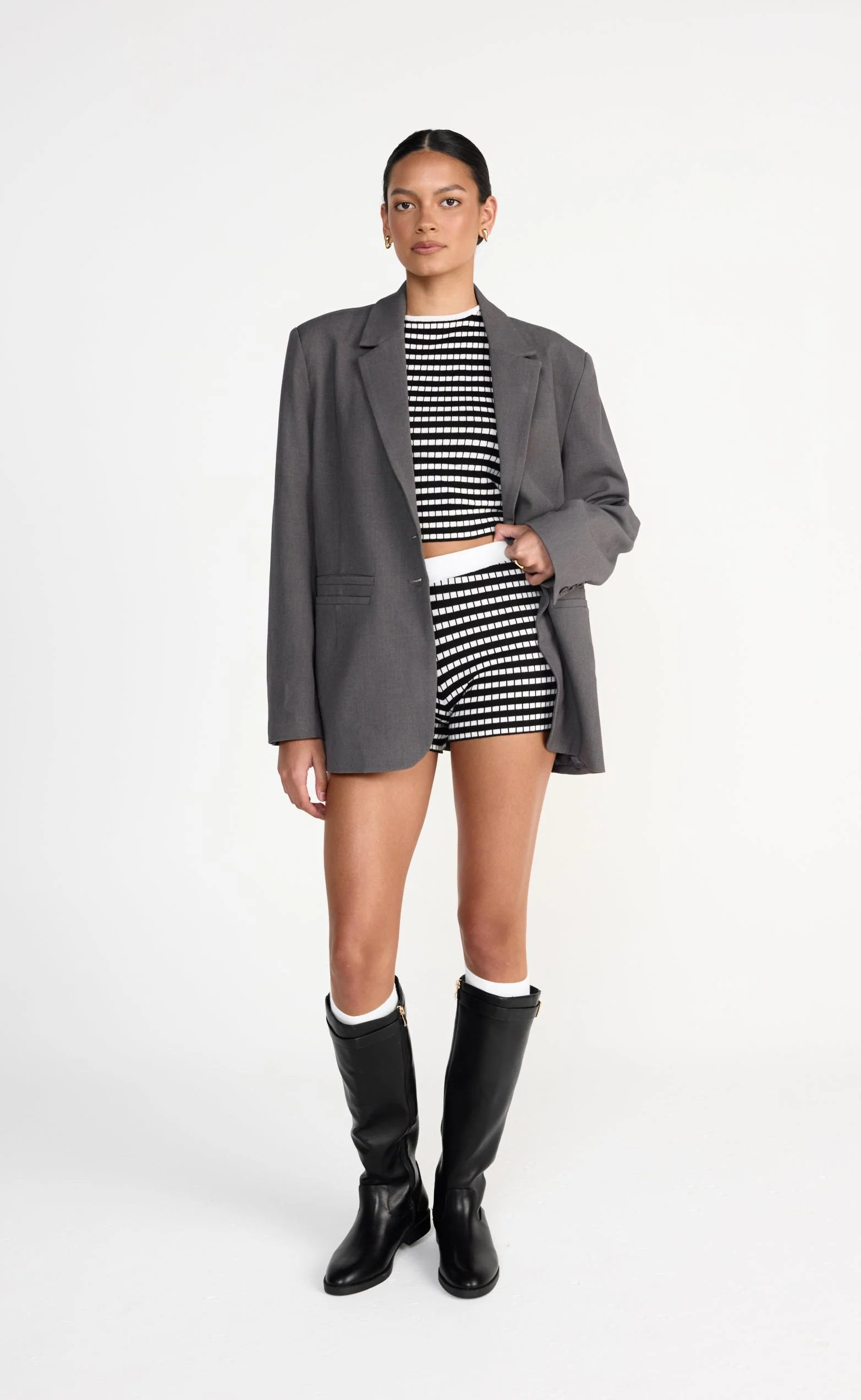 Kika Top (Black/White)