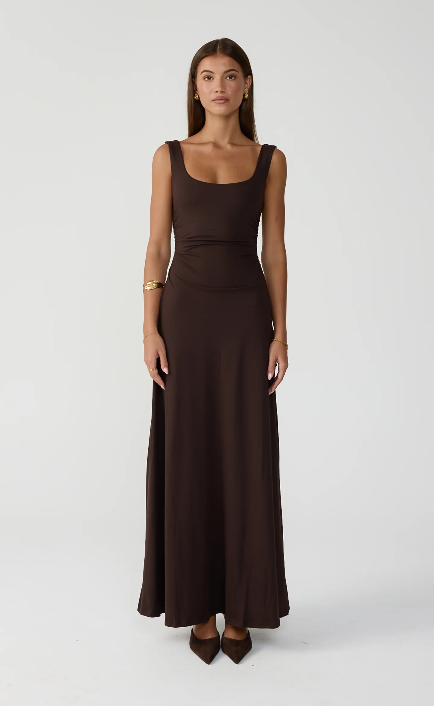Koa Maxi Dress (Chocolate)