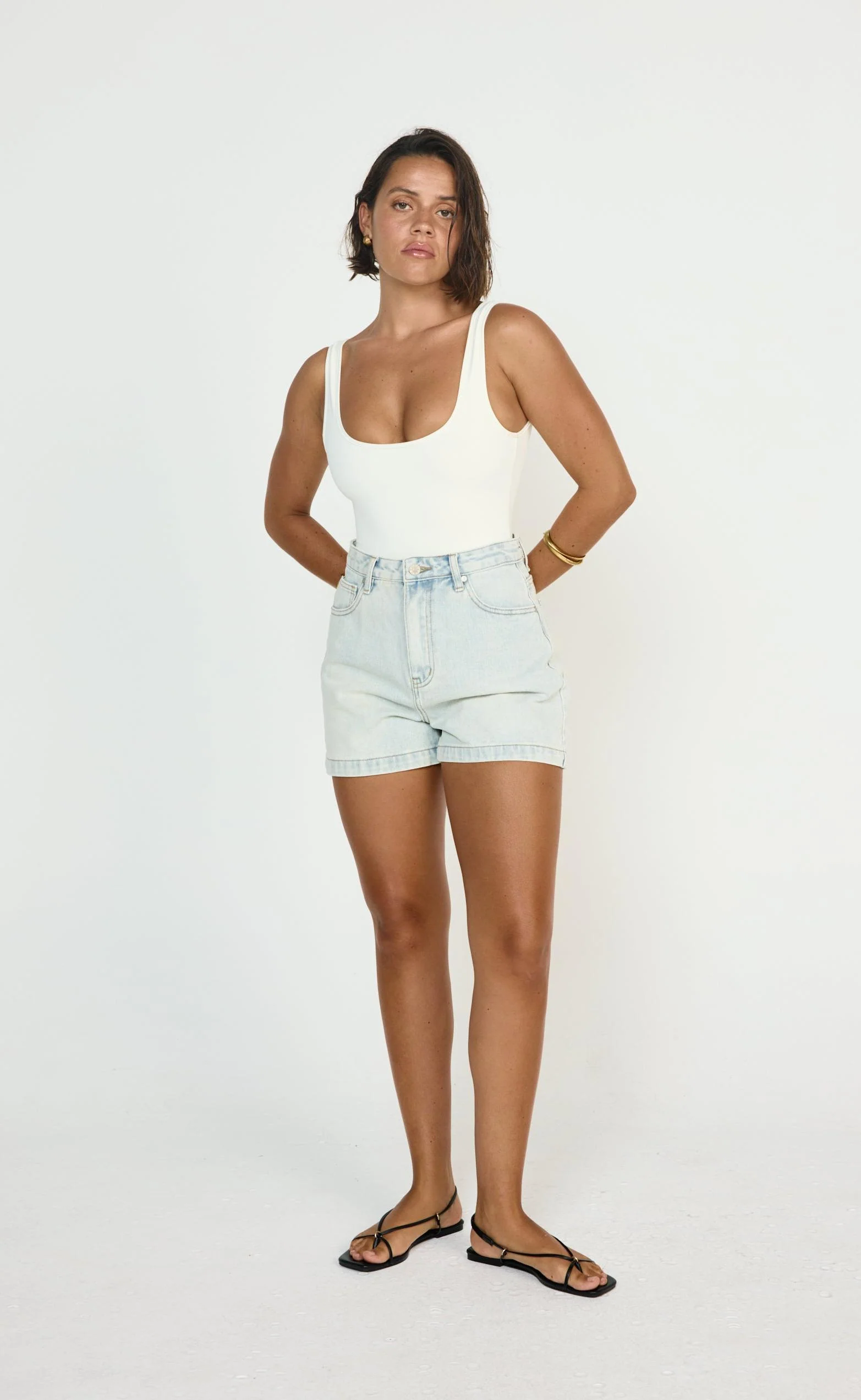 Lucas Denim Shorts (Light Blue)