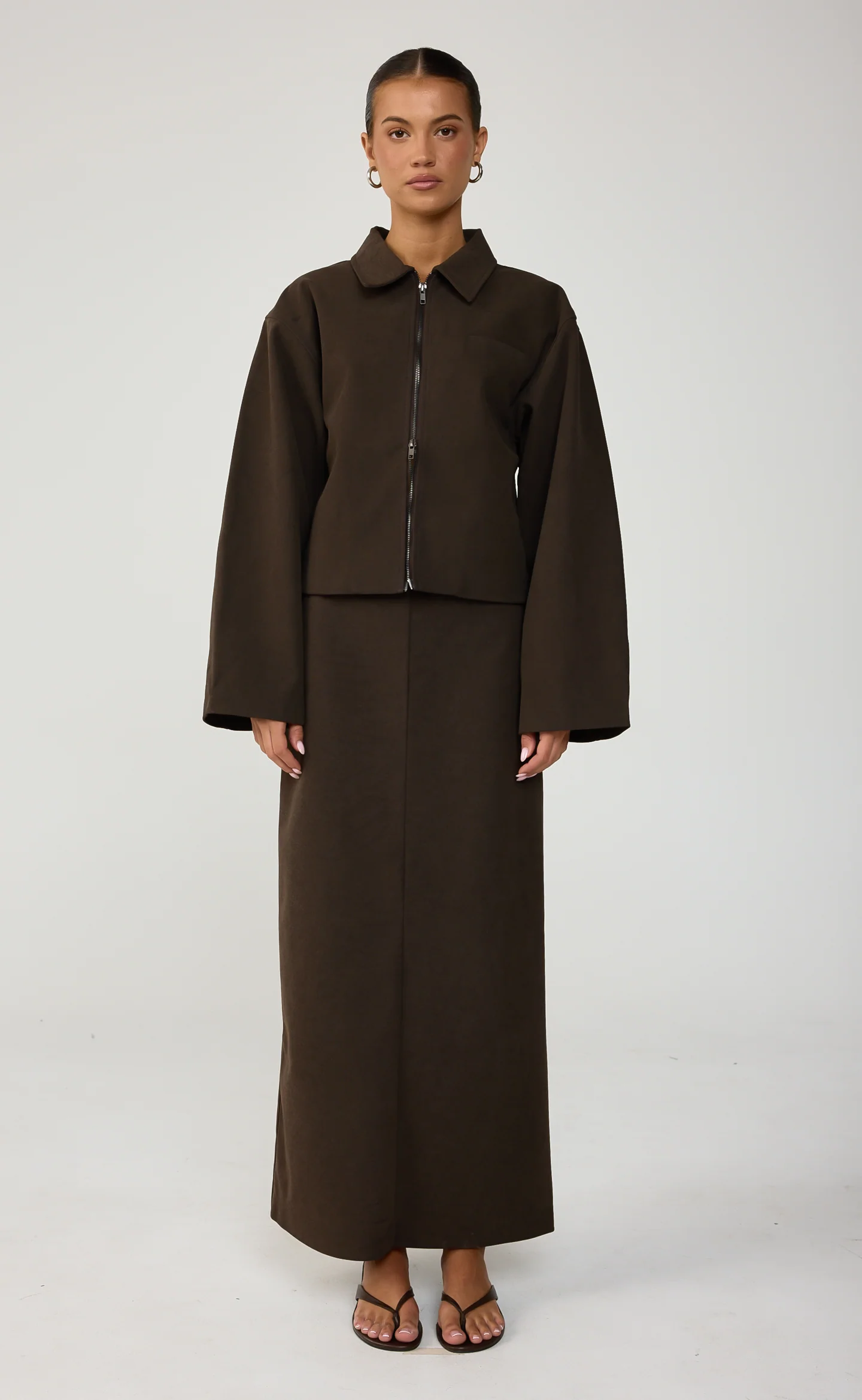 Mara Maxi Skirt (Chocolate)