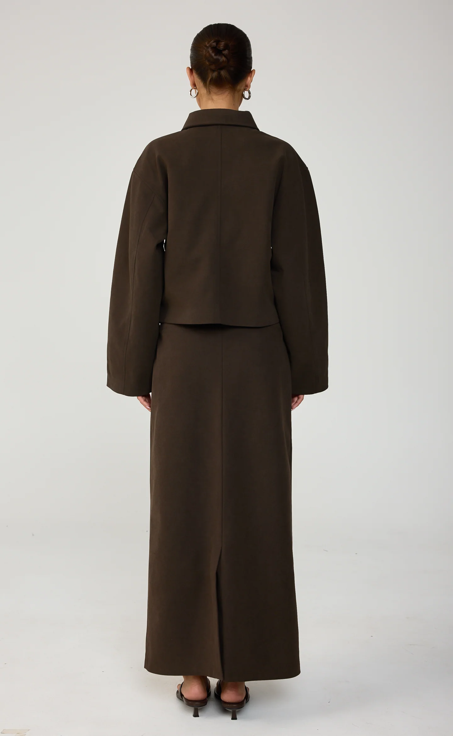 Mara Maxi Skirt (Chocolate) - Image 4