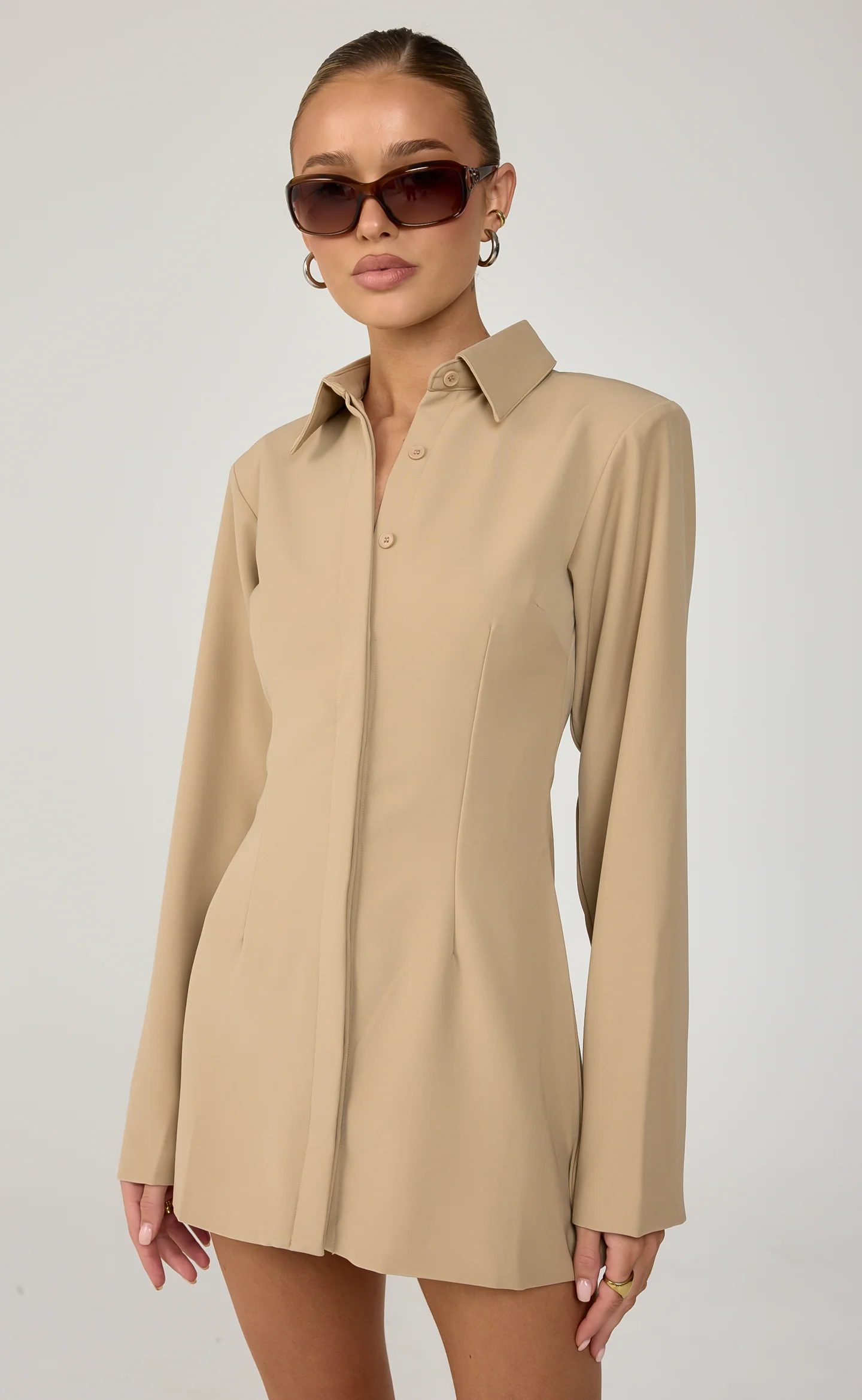 Mariella Mini Dress (Honey) - Image 2