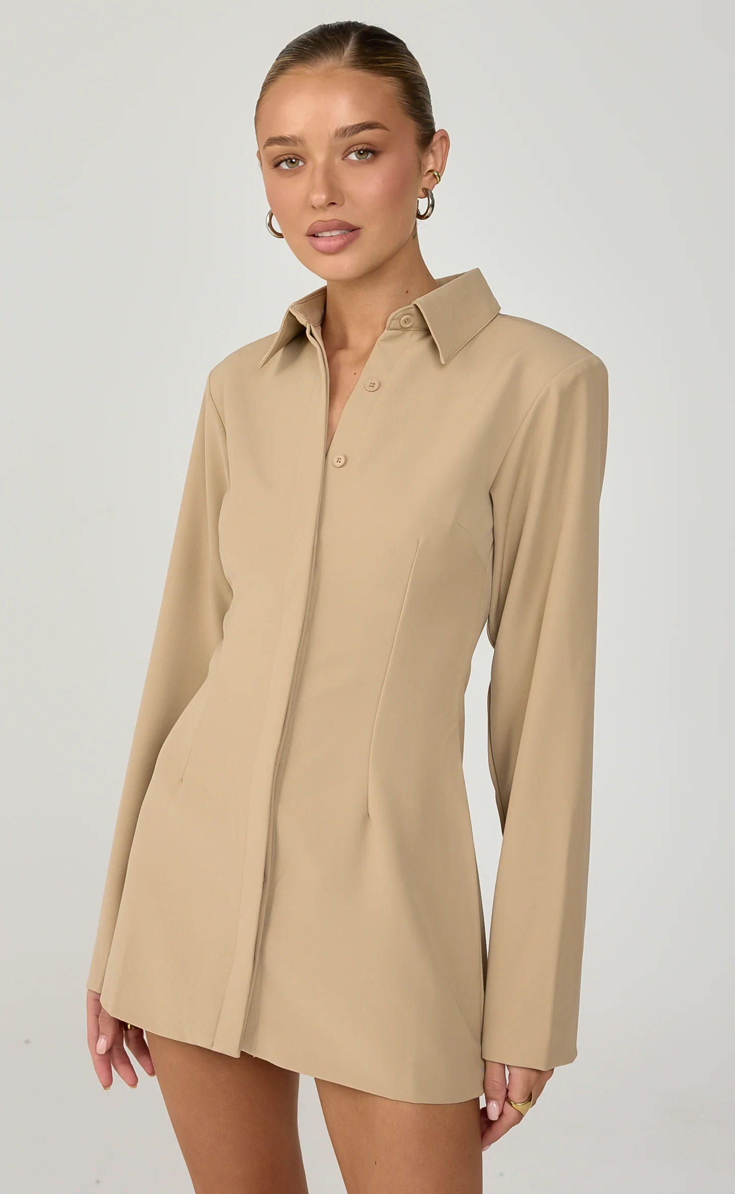 Mariella Mini Dress (Honey) - Image 7