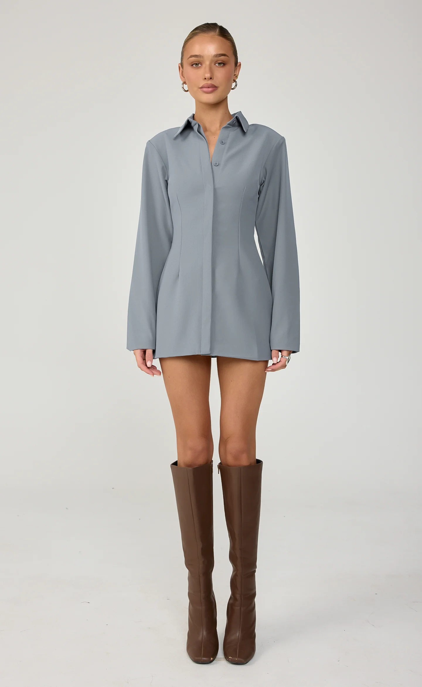 Mariella Mini Dress (Storm Blue) - Image 6