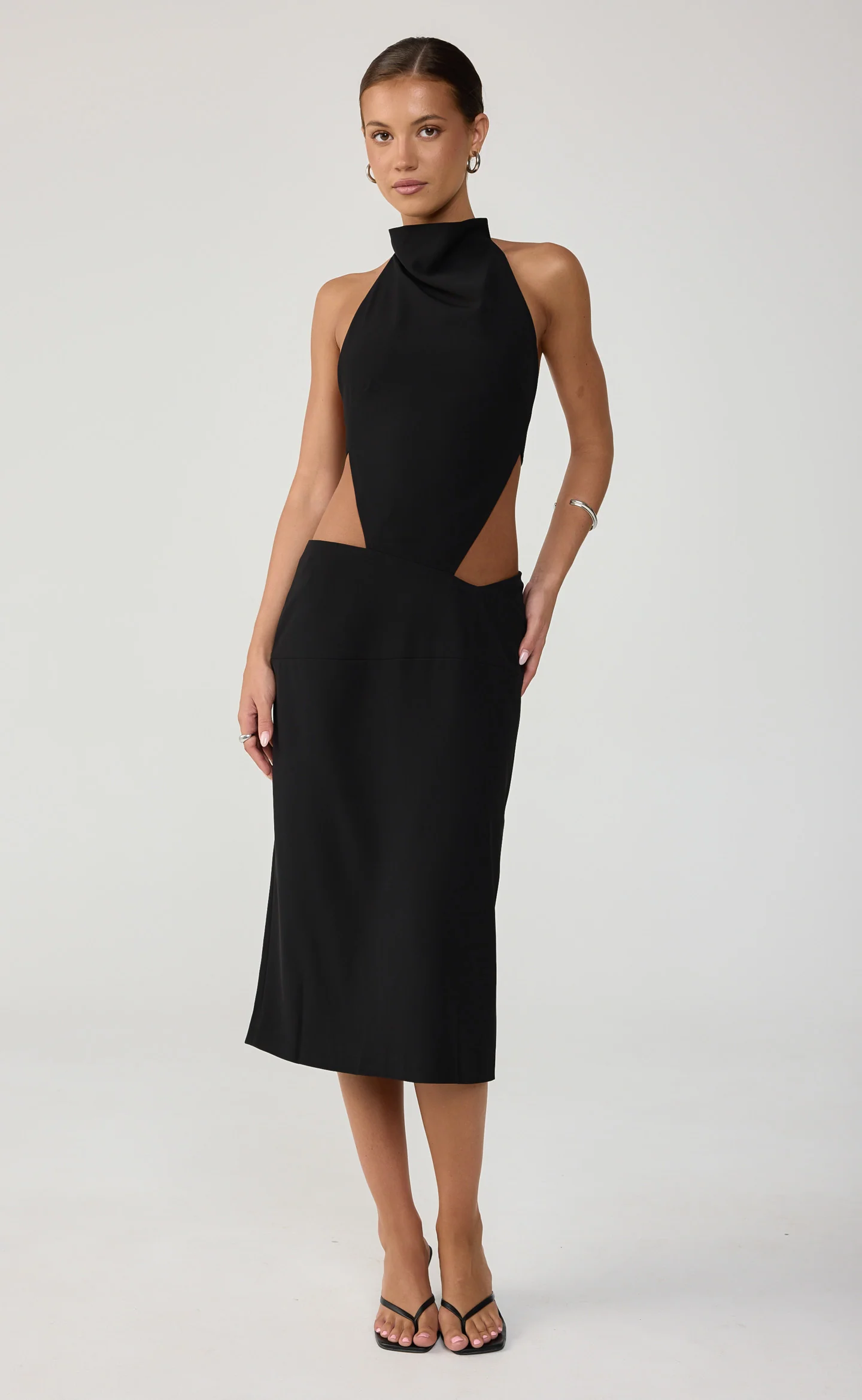 Mon Amie Midi Dress (Black)