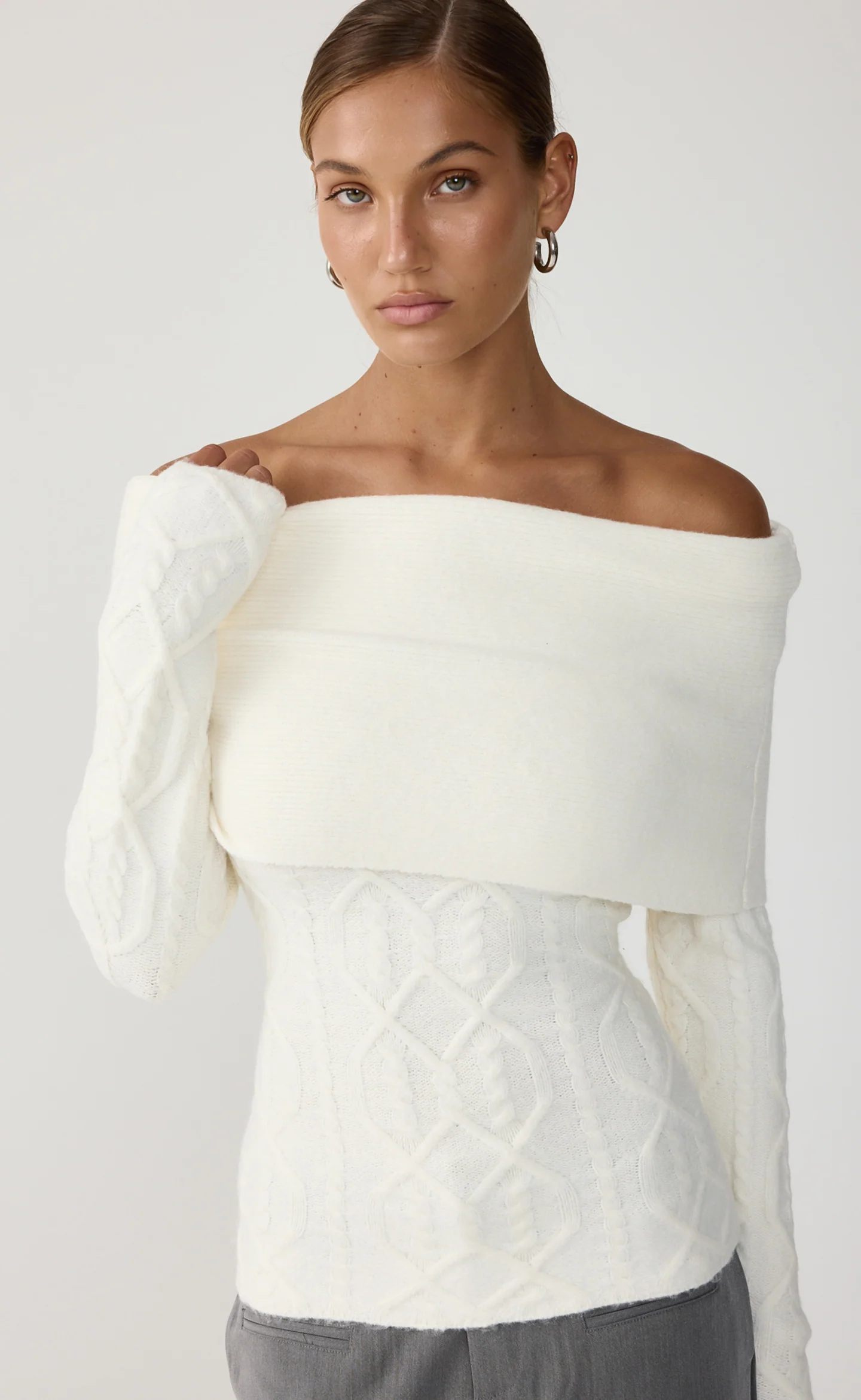 Pavati Long Sleeve Top (Off White)