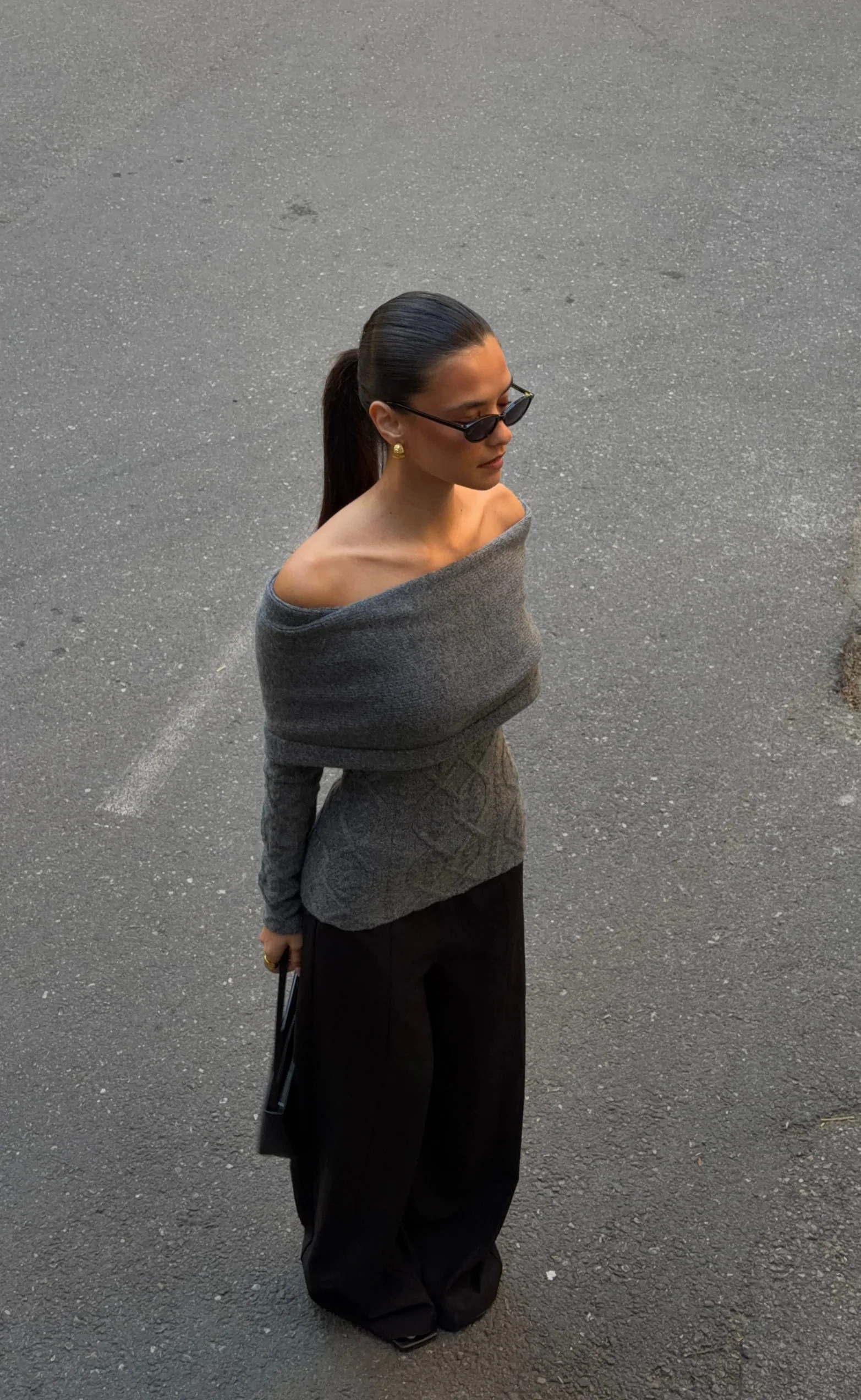 Pavati Long Sleeve Top (Slate Marle)