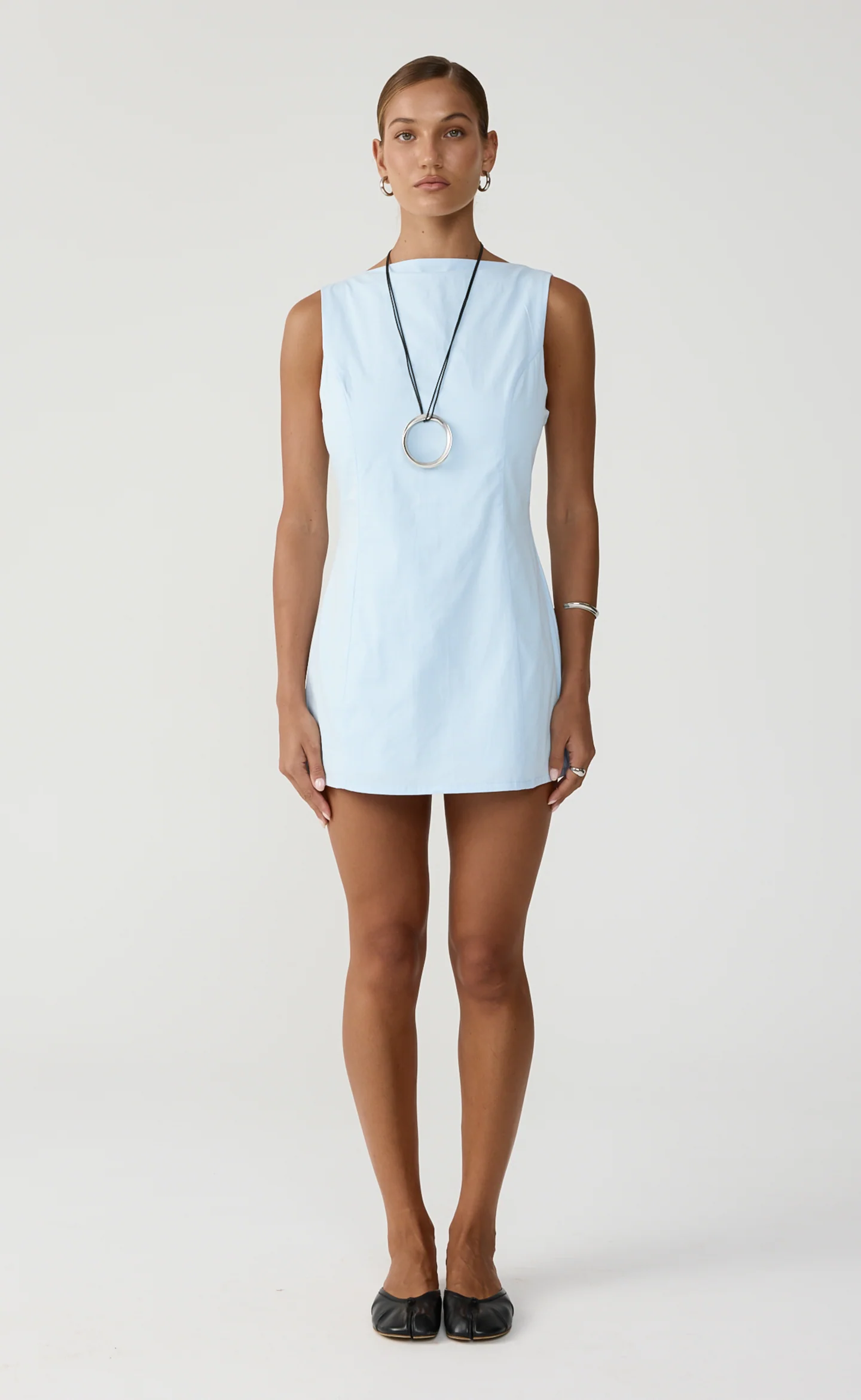 Piers Mini Dress (Sky)