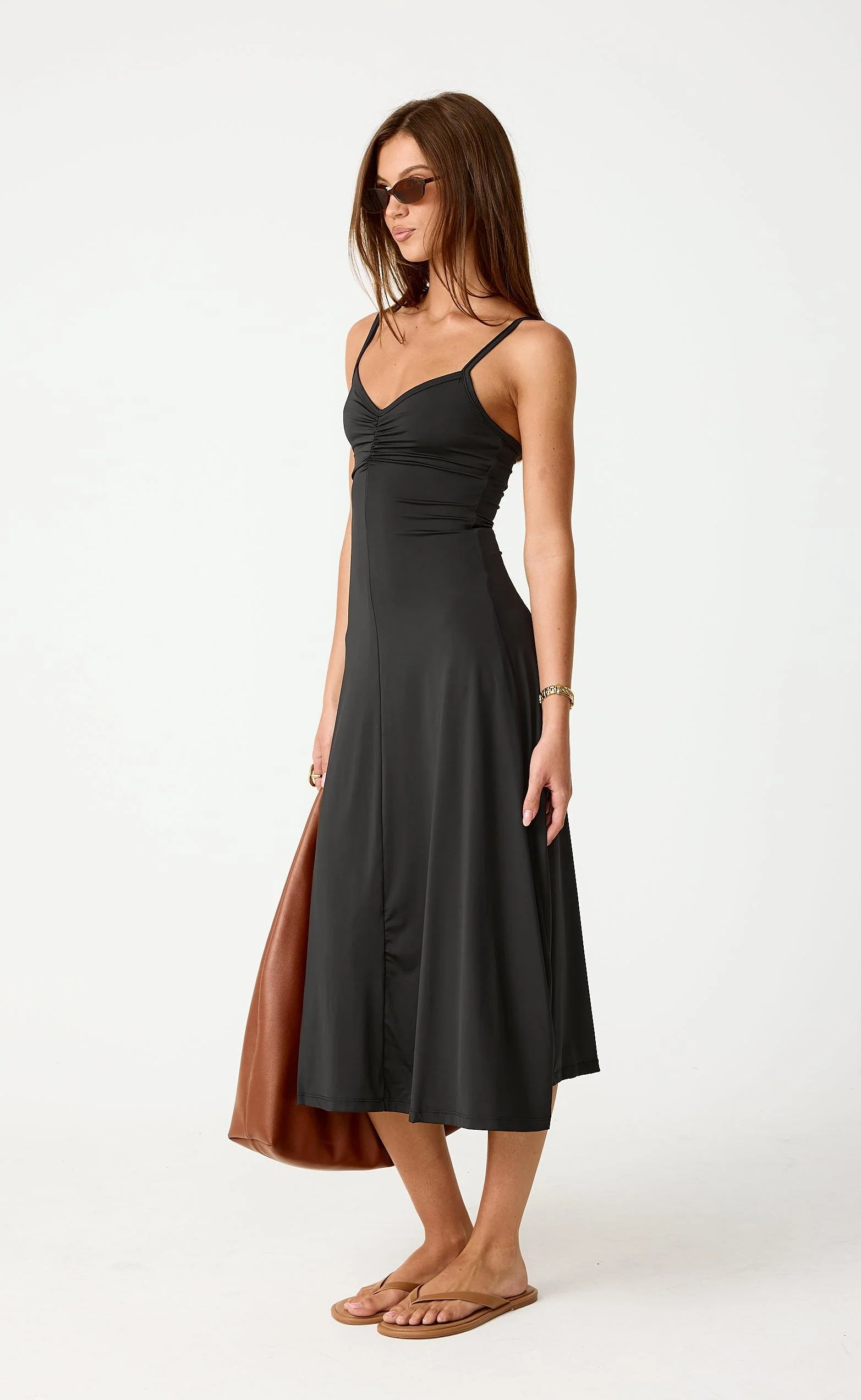 Poppy Midi Dress (Black)