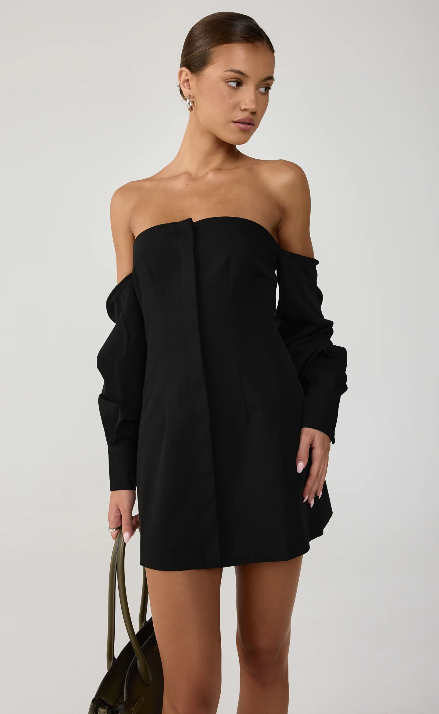 Raelynn Mini Dress (Black) - Image 2