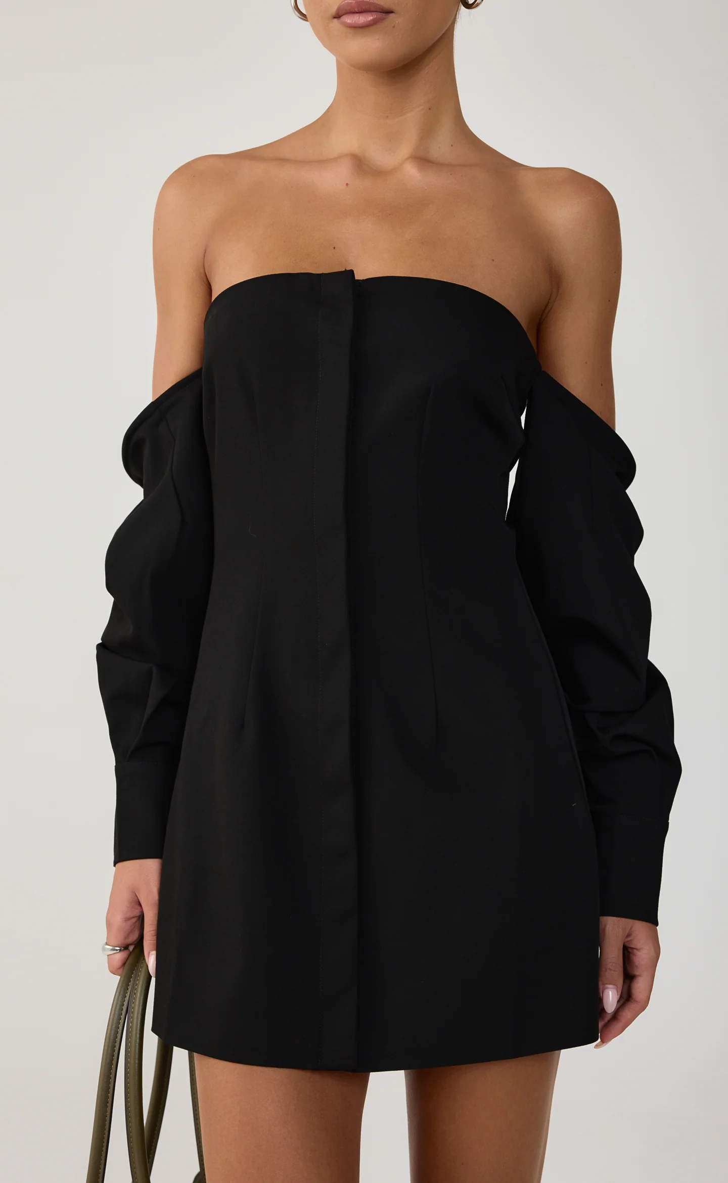 Raelynn Mini Dress (Black) - Image 5