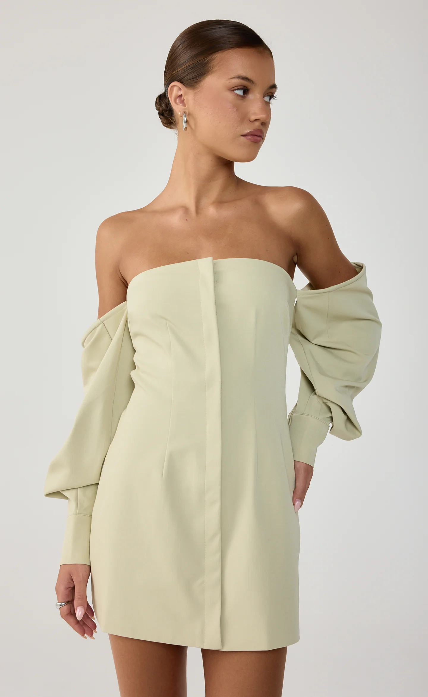 Raelynn Mini Dress (Sage) - Image 6