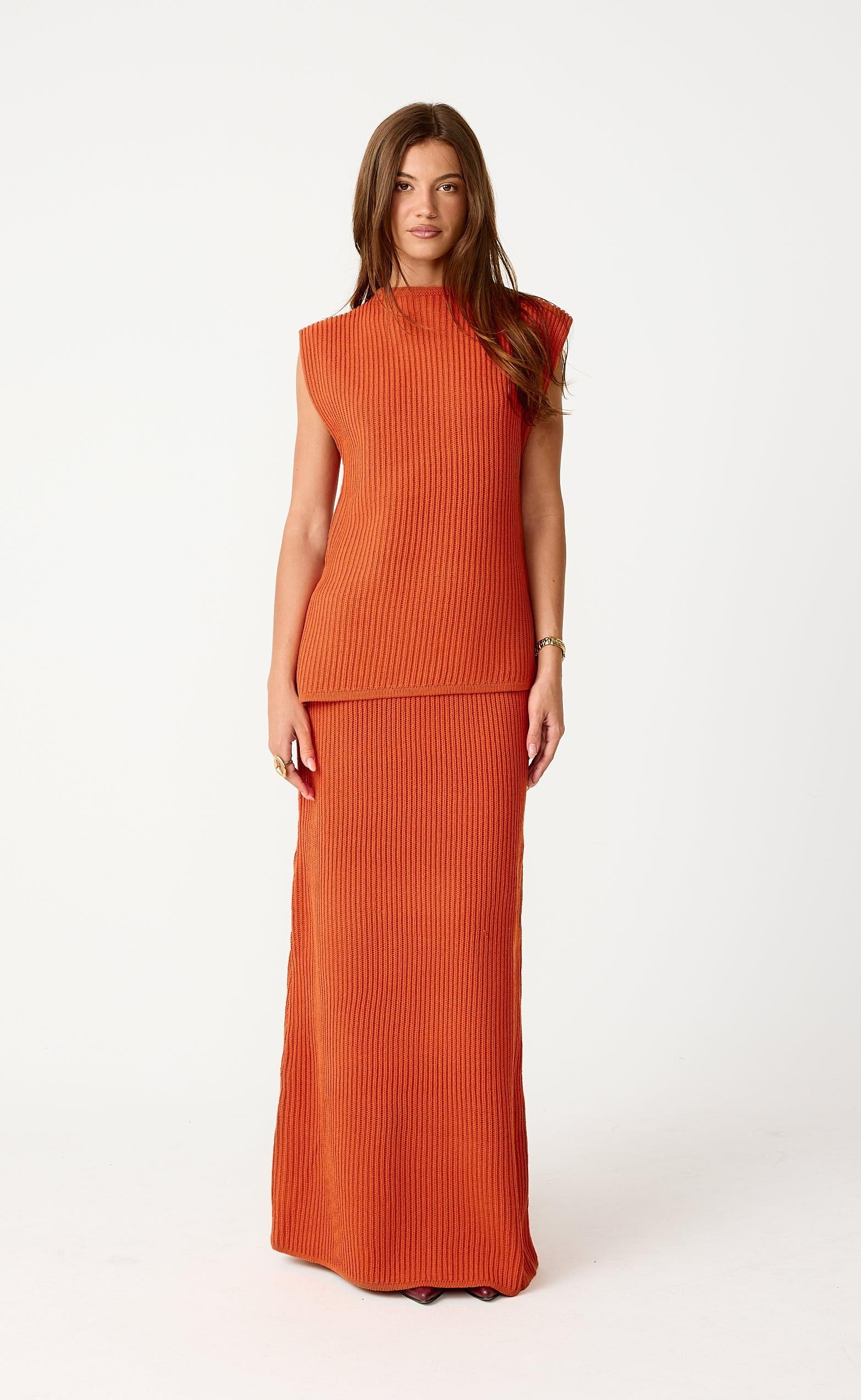 Reef Maxi Skirt (Papaya)