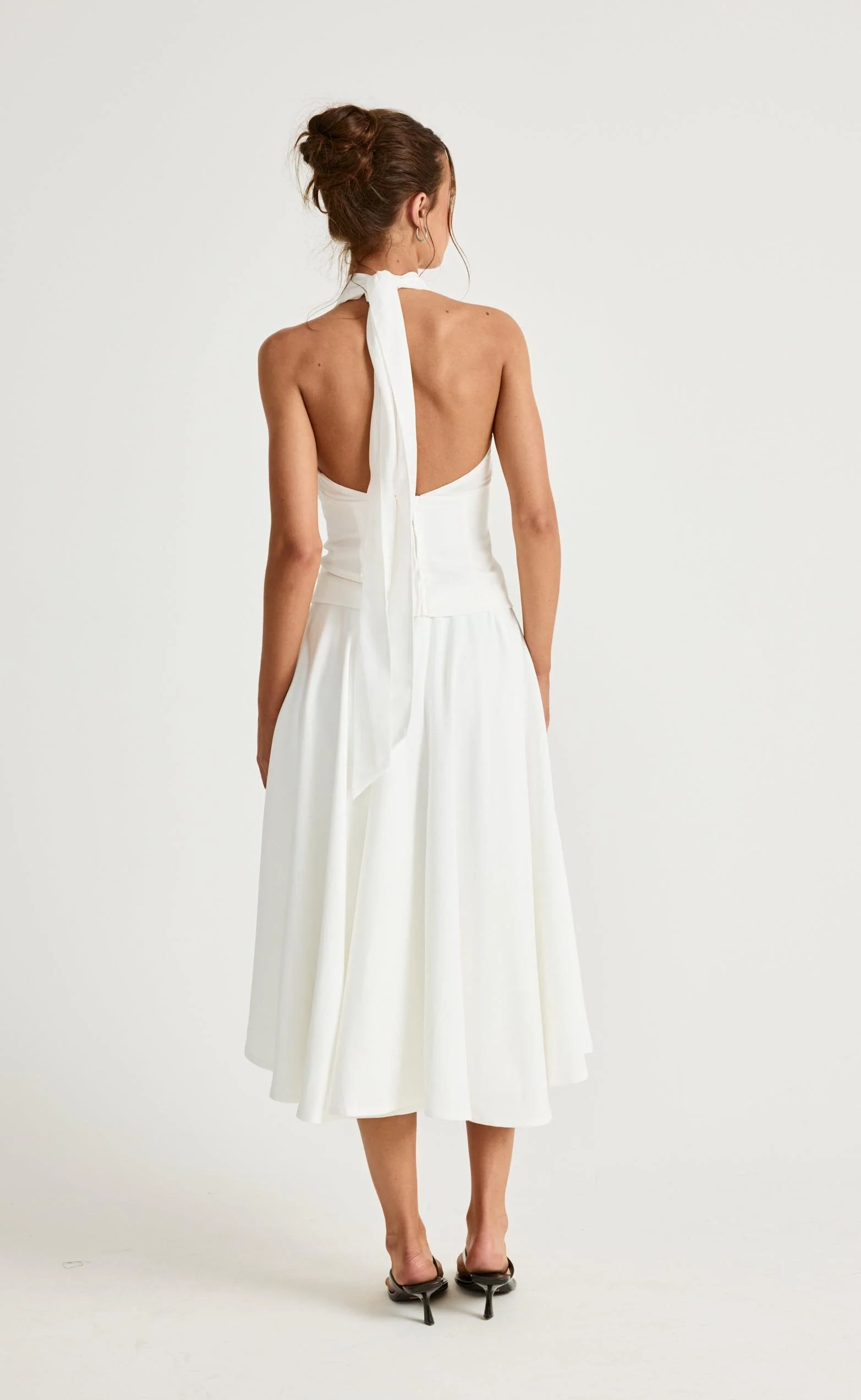 Sara Midi Skirt (Off White) - Image 3