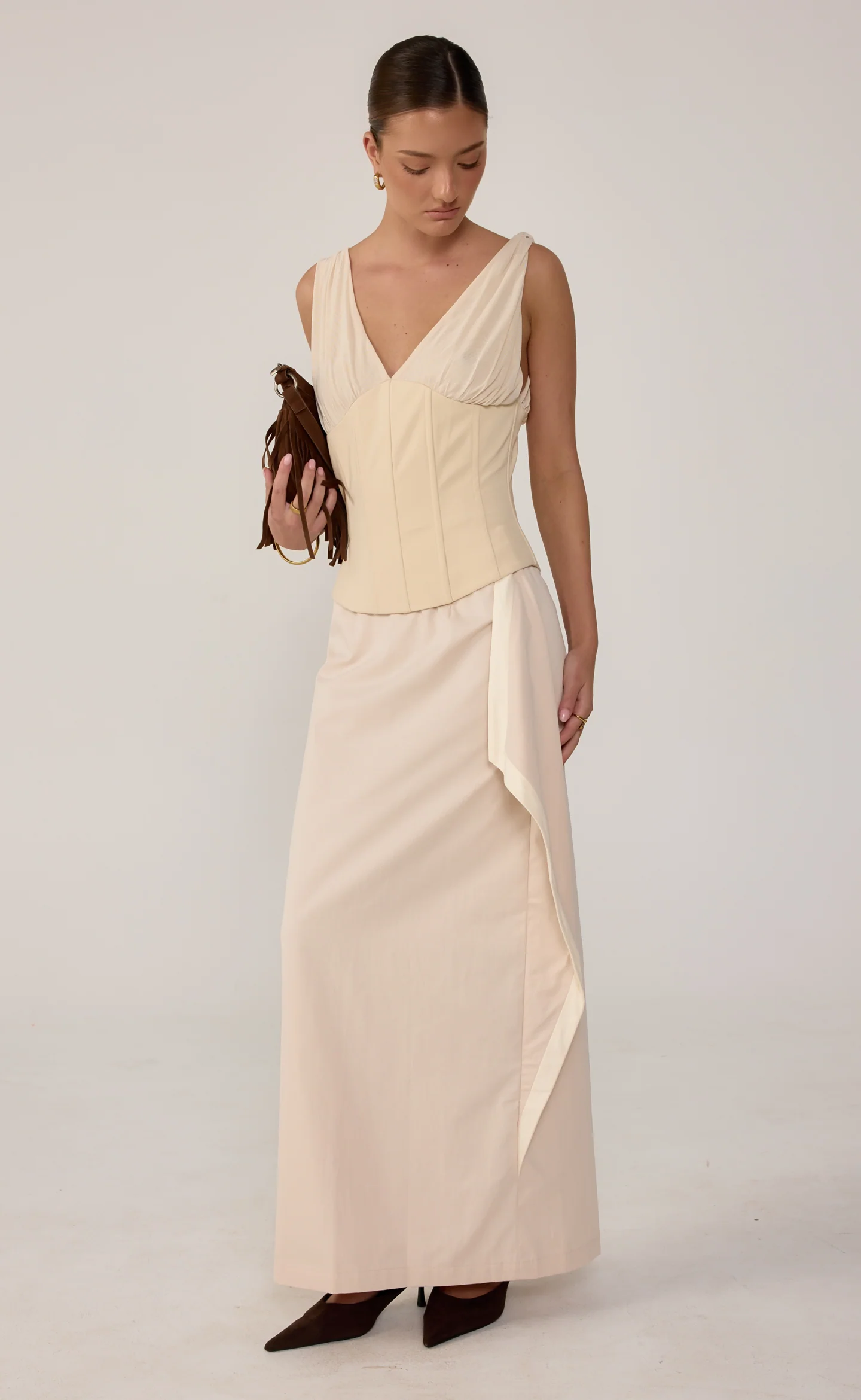 Sizzling Maxi Skirt (Iced Coffee) - Image 6