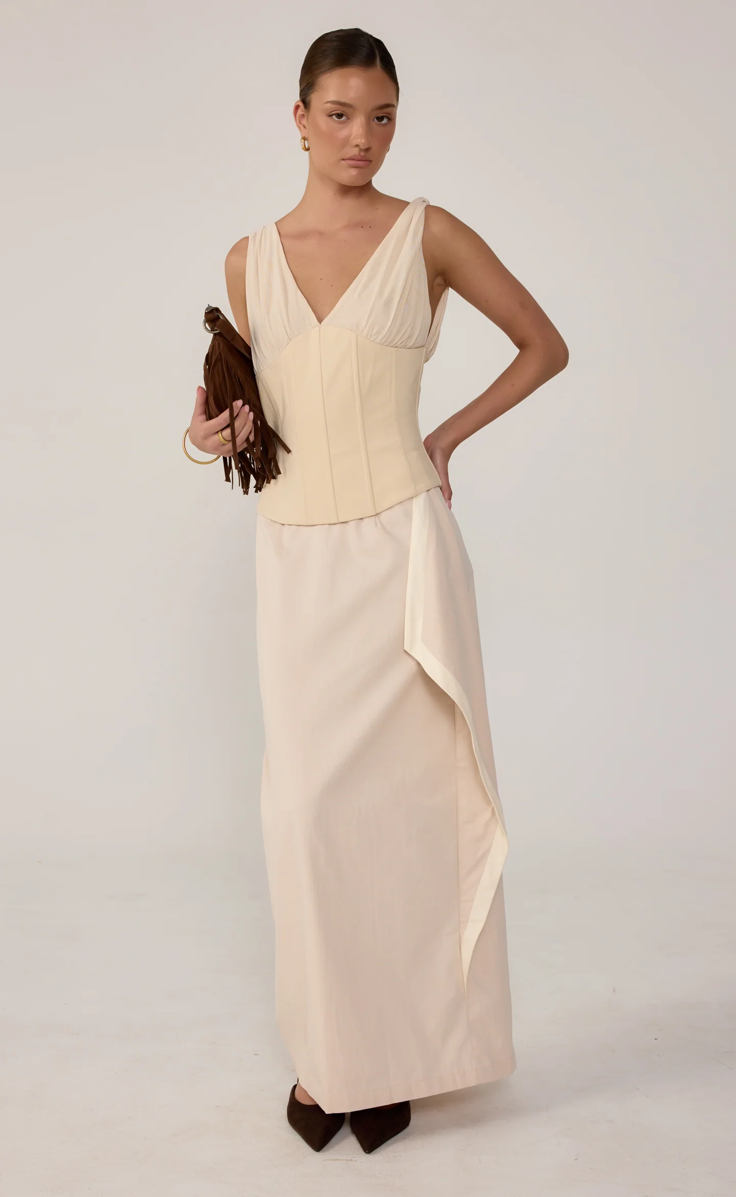 Sizzling Maxi Skirt (Iced Coffee) - Image 8