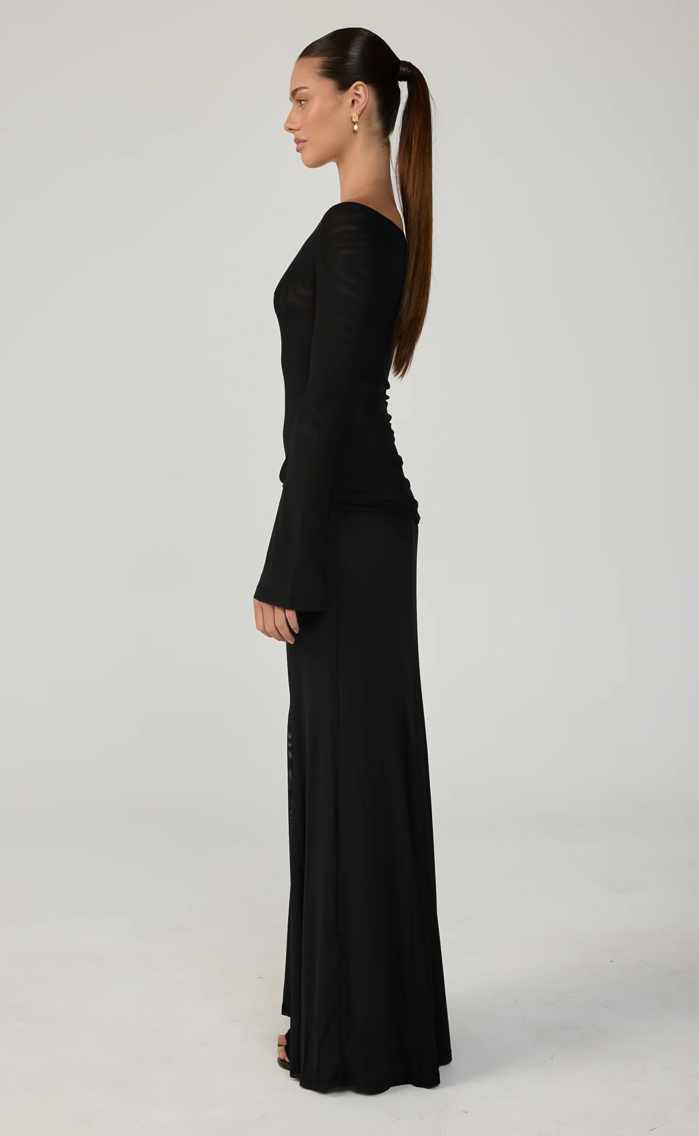Soleil Maxi Dress (Black) - Image 4