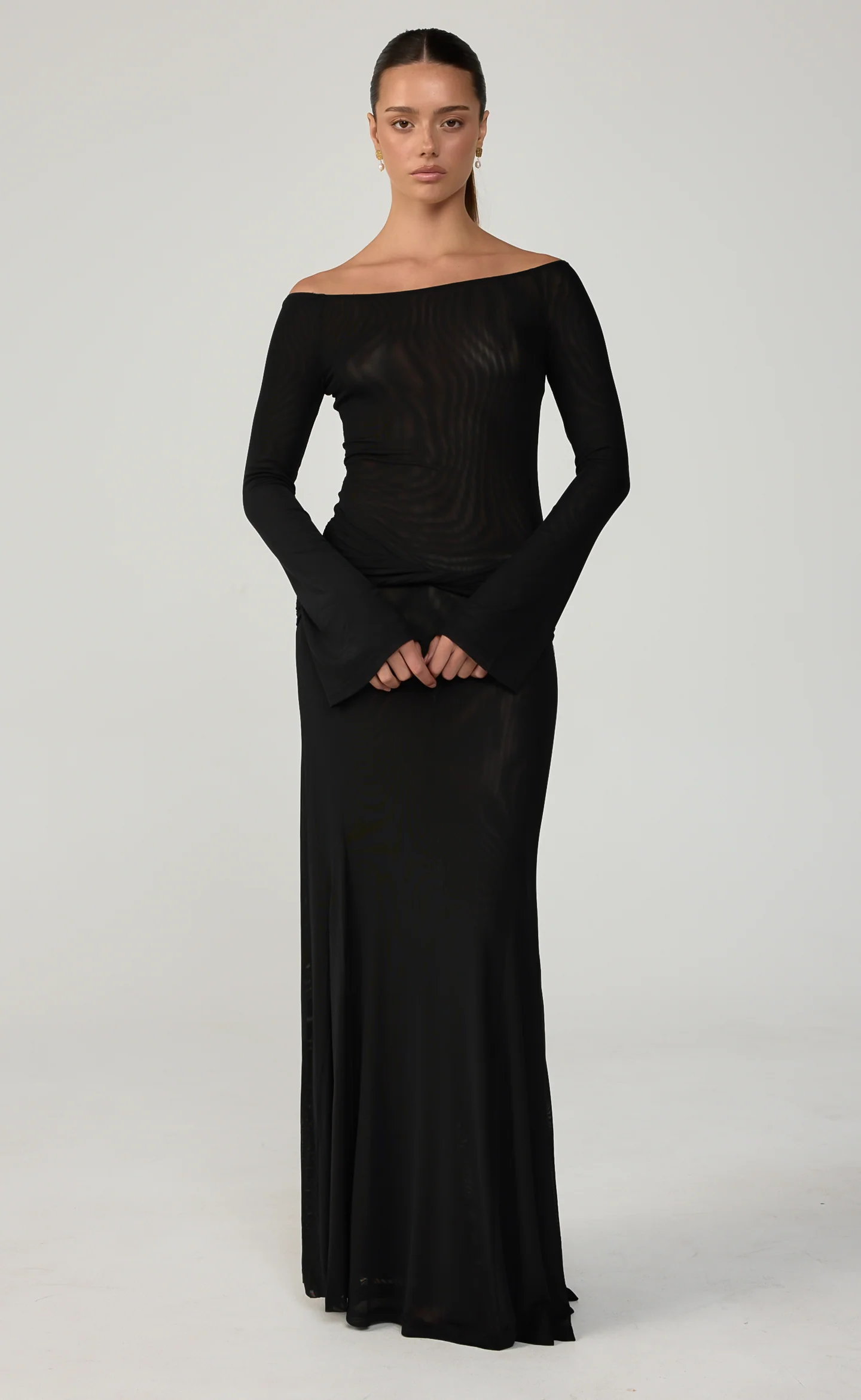 Soleil Maxi Dress (Black) - Image 7