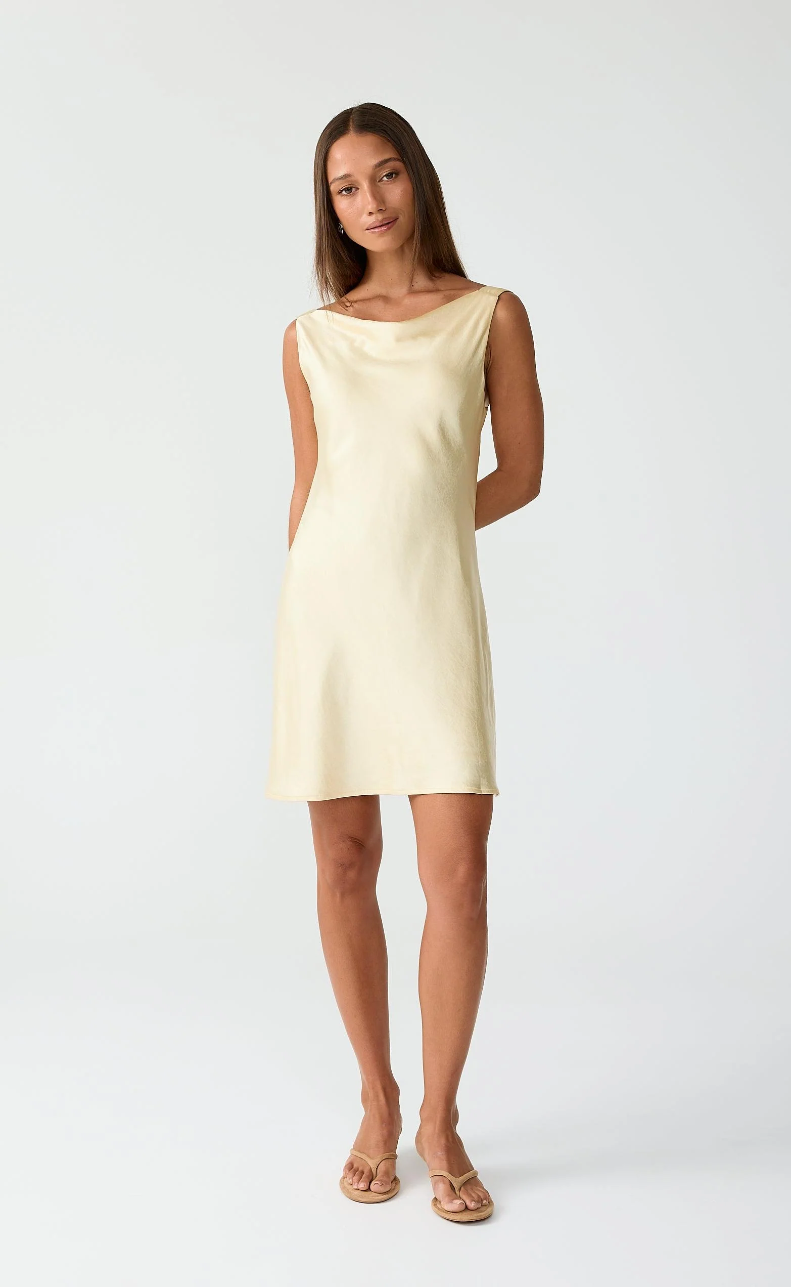 Springtime Mini Dress (Lemon)