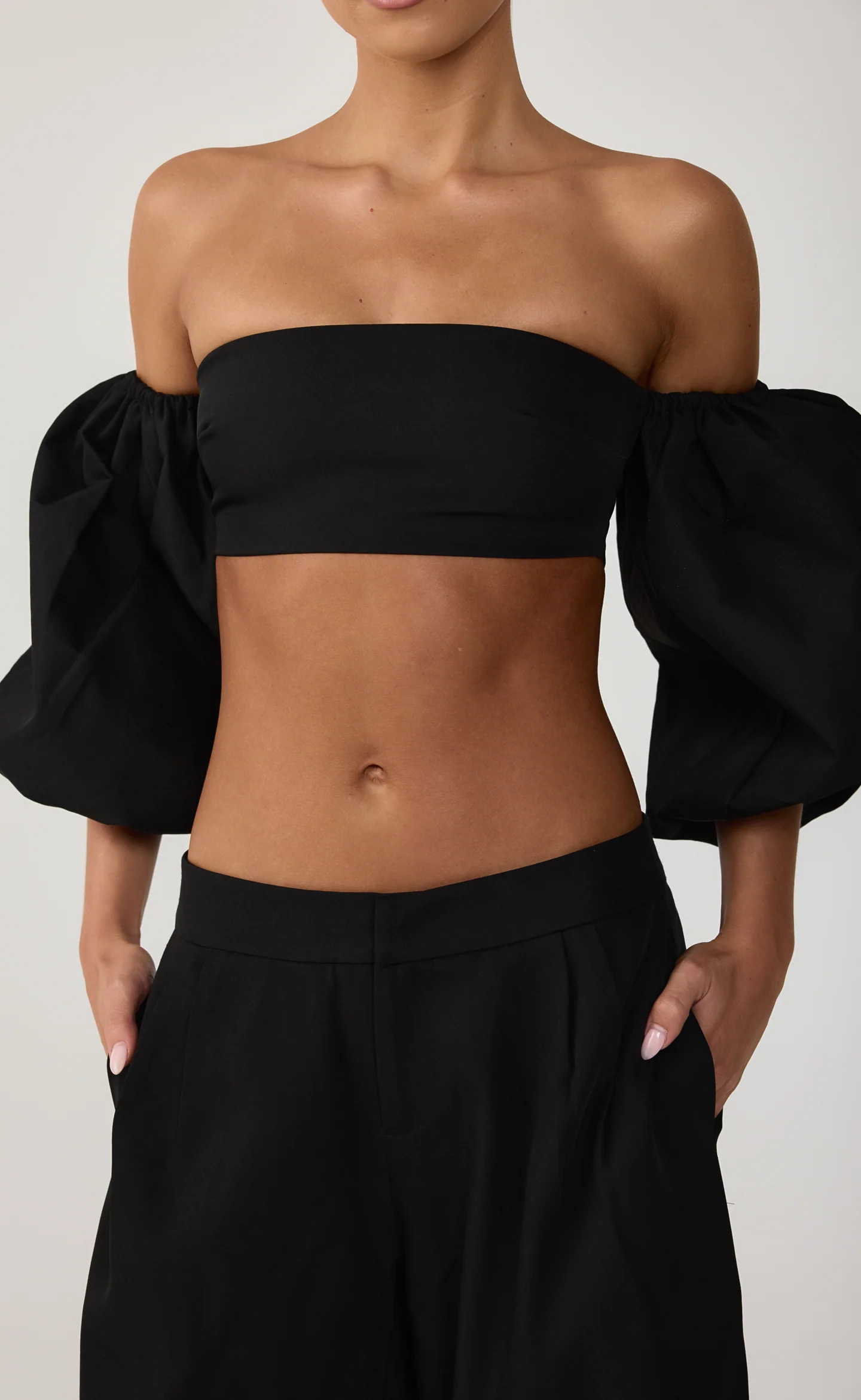 Teigen Midi Pants (Black) - Image 5