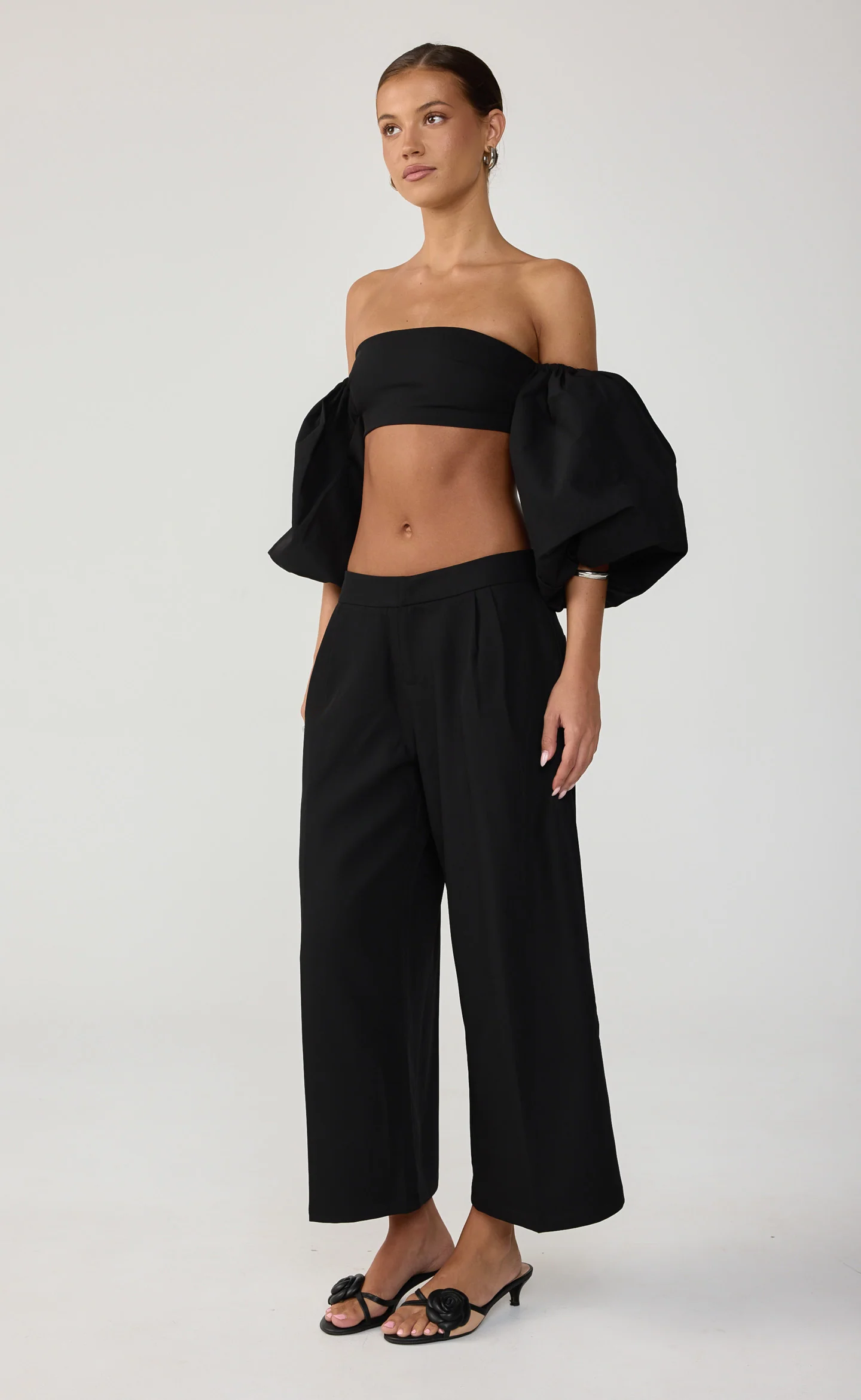 Teigen Midi Pants (Black) - Image 6