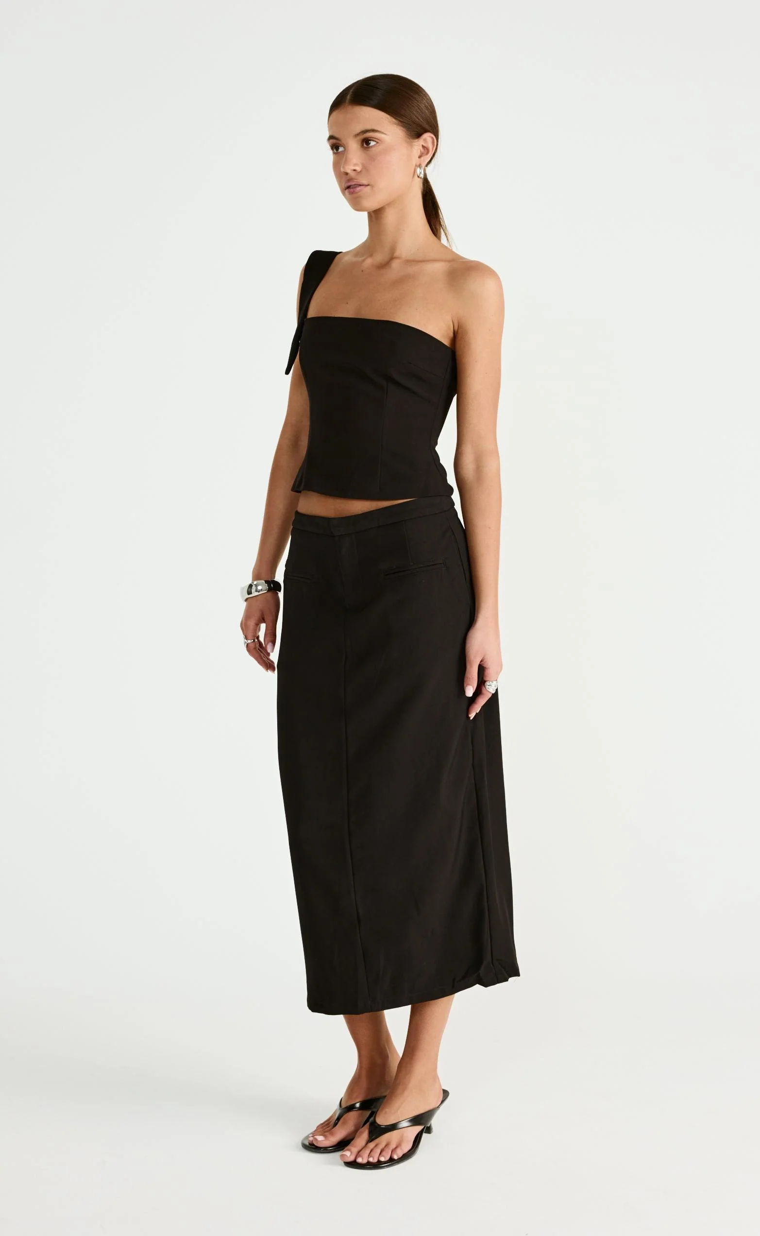 Tillie Midi Skirt (Black) - Image 4