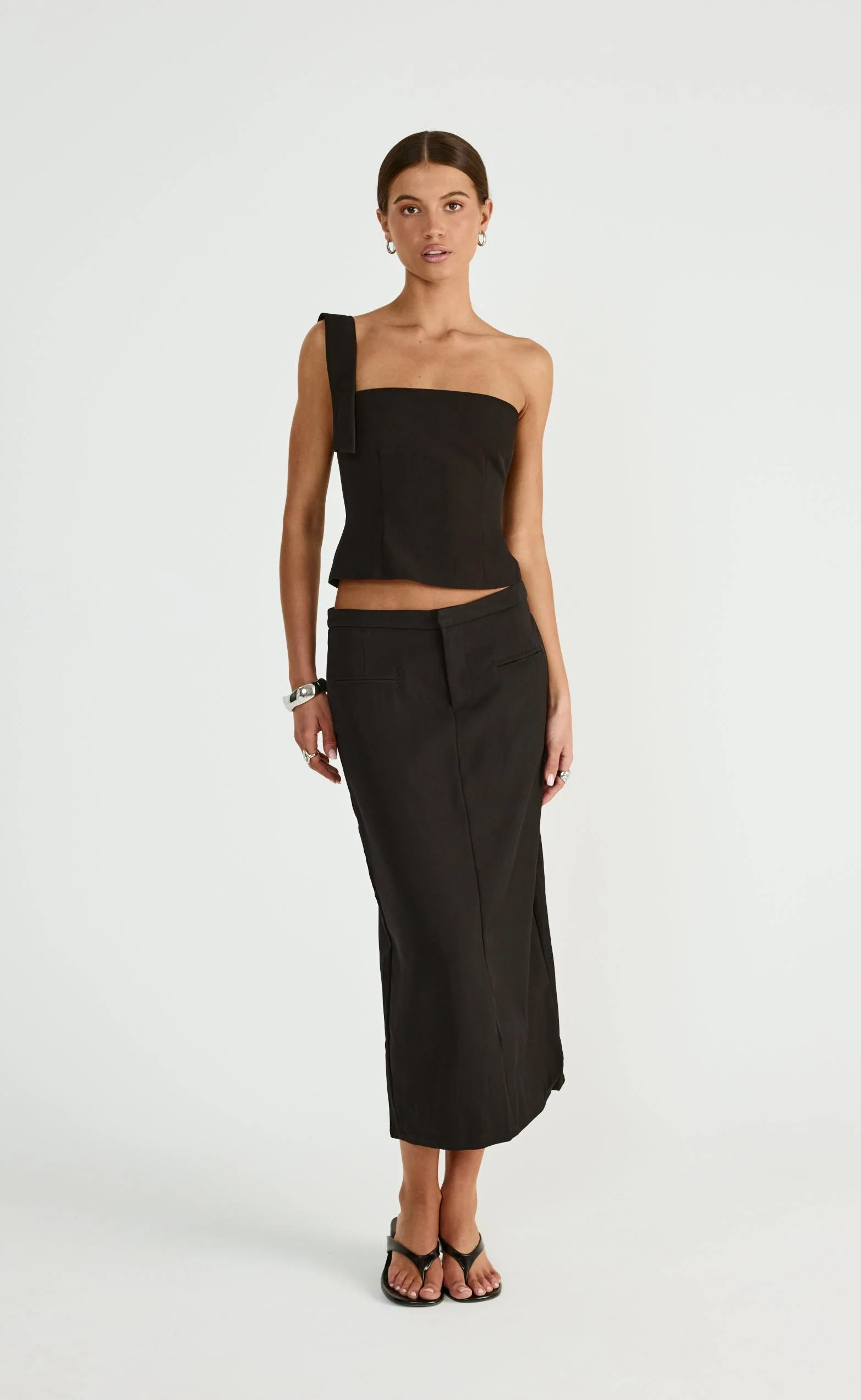 Tillie Midi Skirt (Black) - Image 5