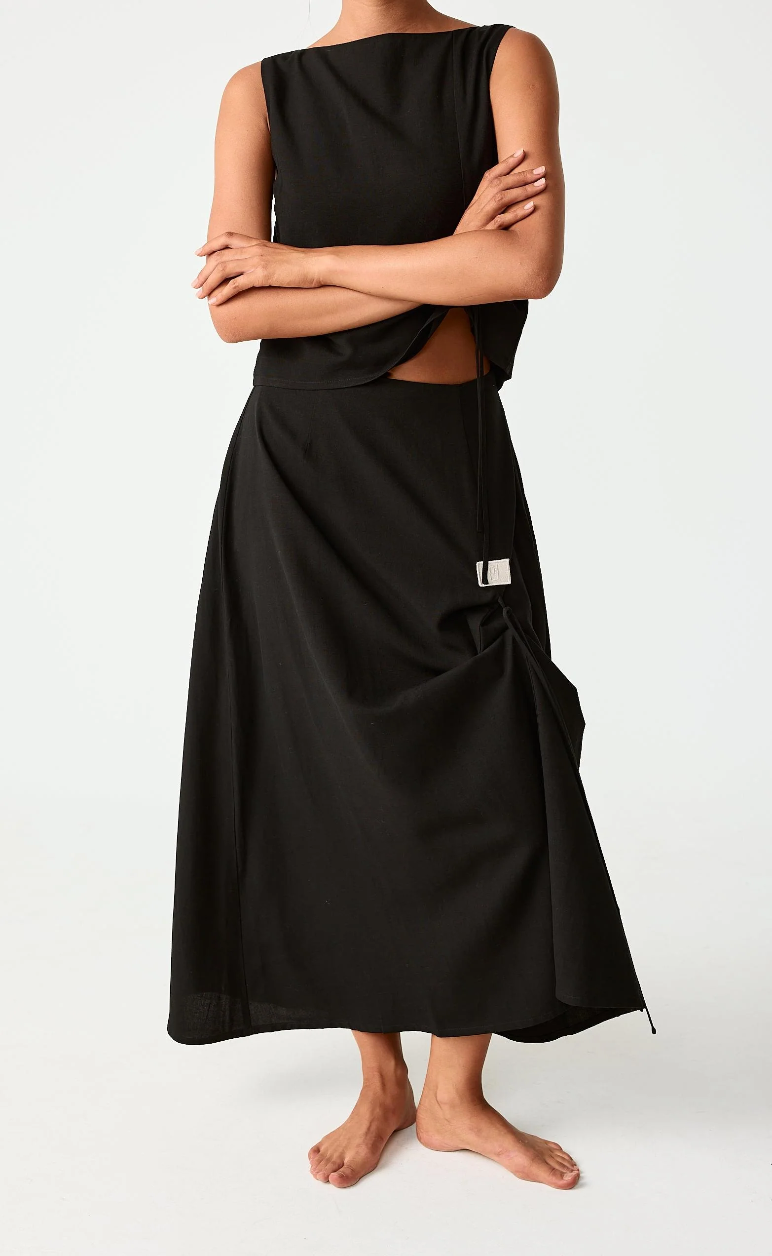 Troy Maxi Skirt (Black)