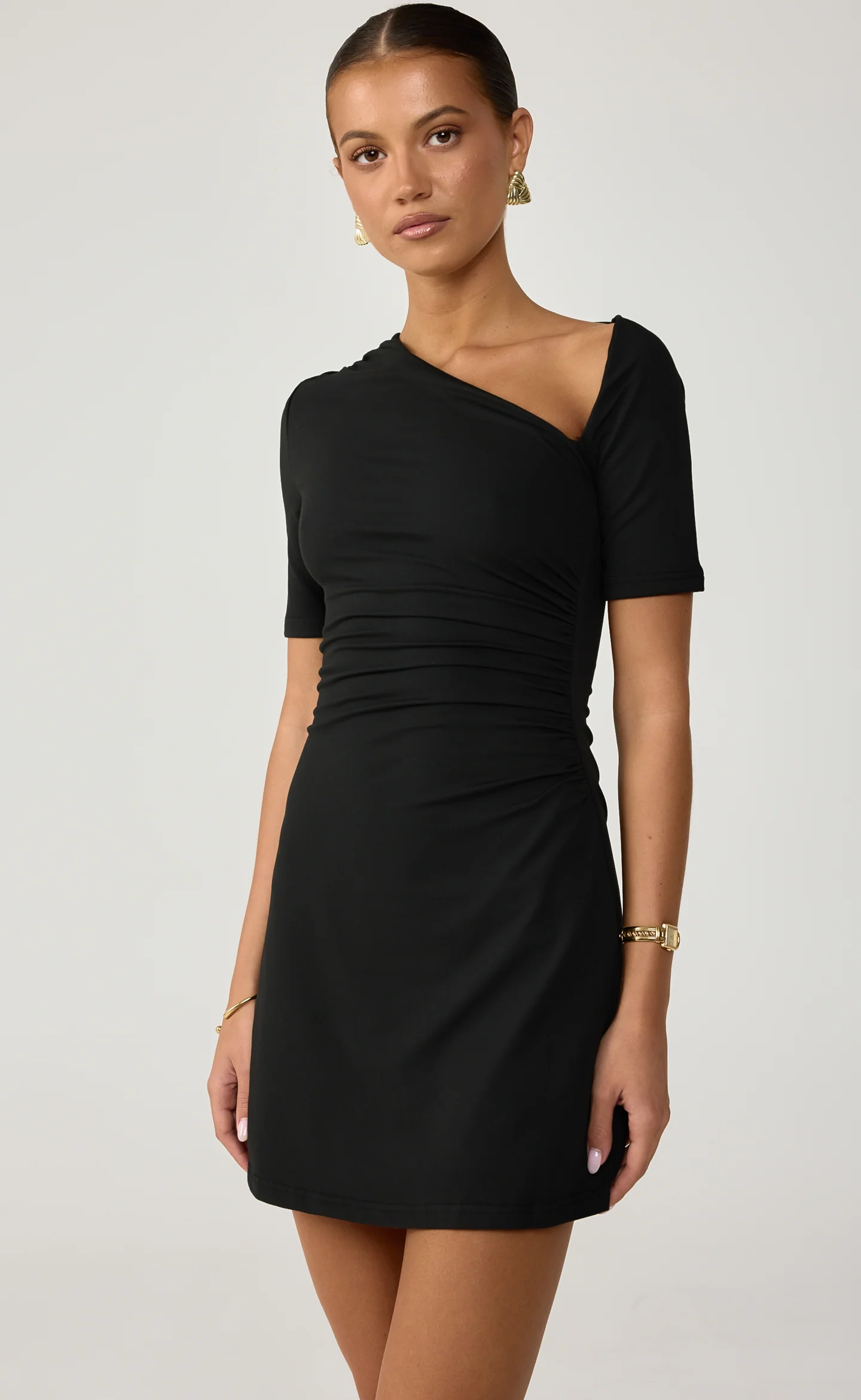 Vilma Mini Dress (Black) - Image 6